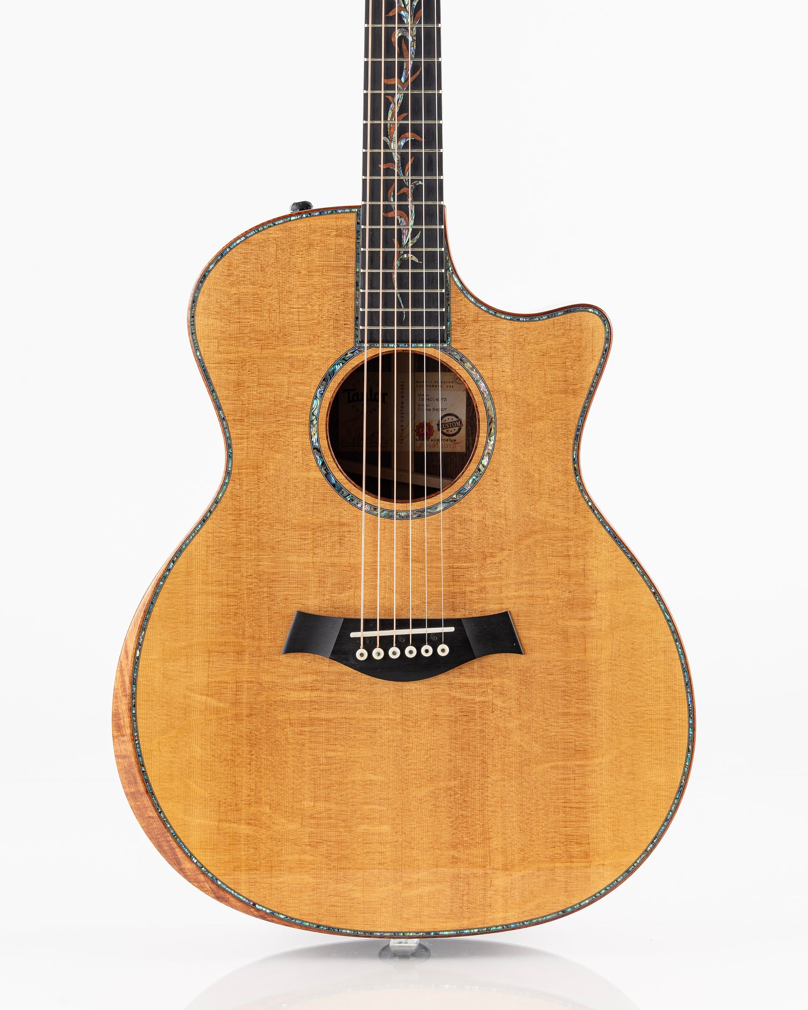 Taylor Catch Custom #27 Limited Edition C14ce B4027 Grand Auditorium Acoustic Electric Guitar - Bearclaw Sitka Spruce