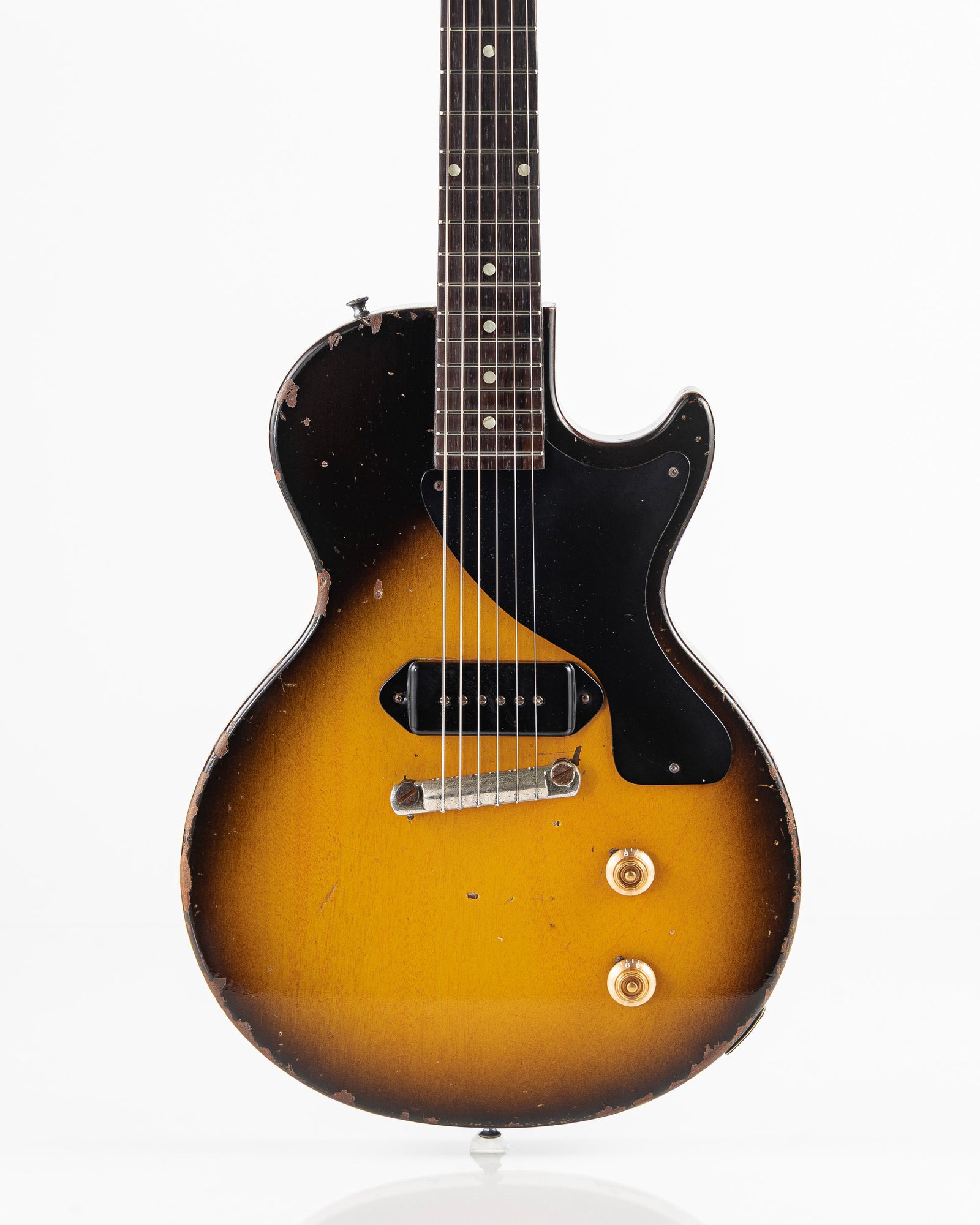 USED 1957 Gibson Les Paul Junior Electric Guitar - Two Tone Sunburst