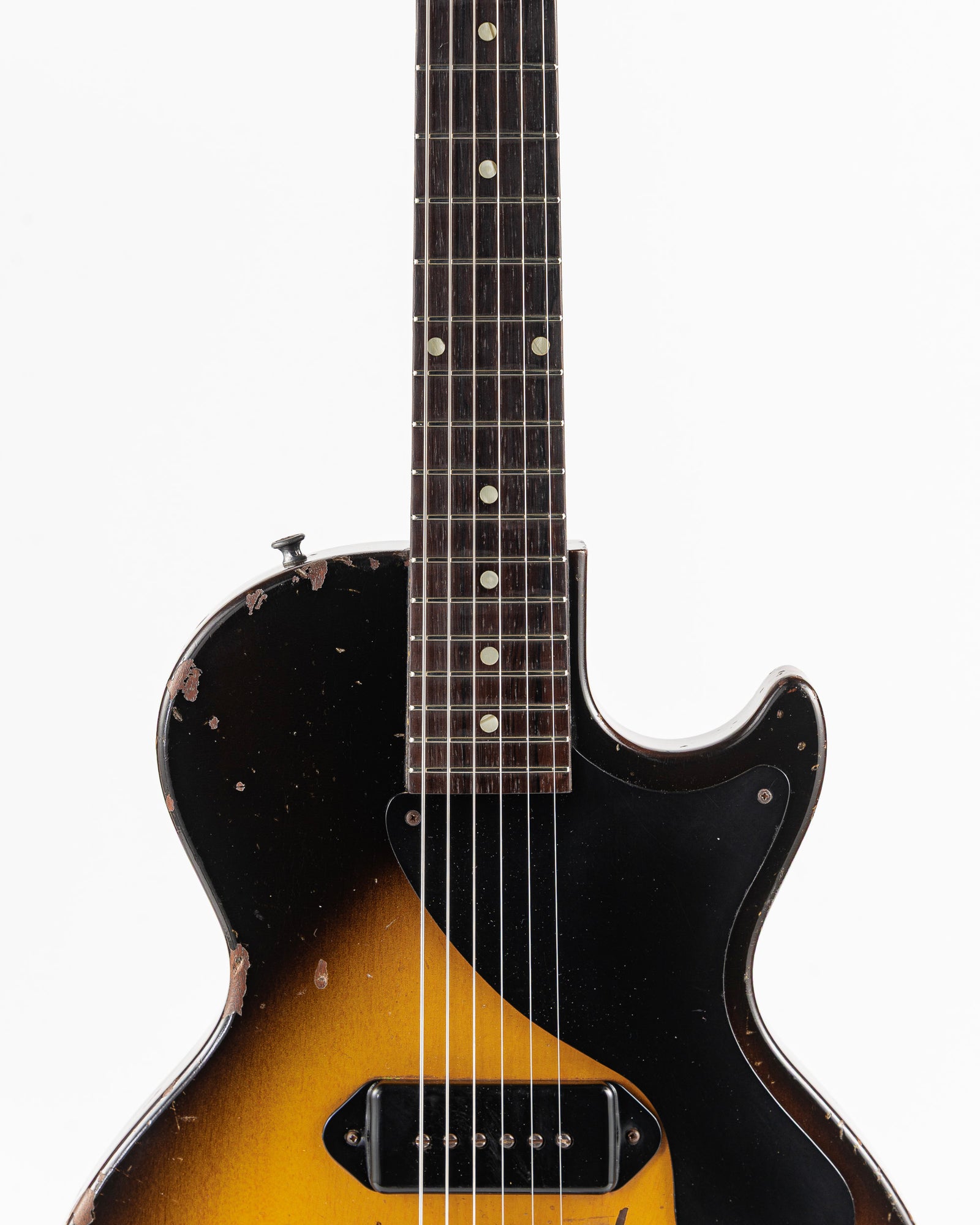 USED 1957 Gibson Les Paul Junior Electric Guitar - Two Tone Sunburst