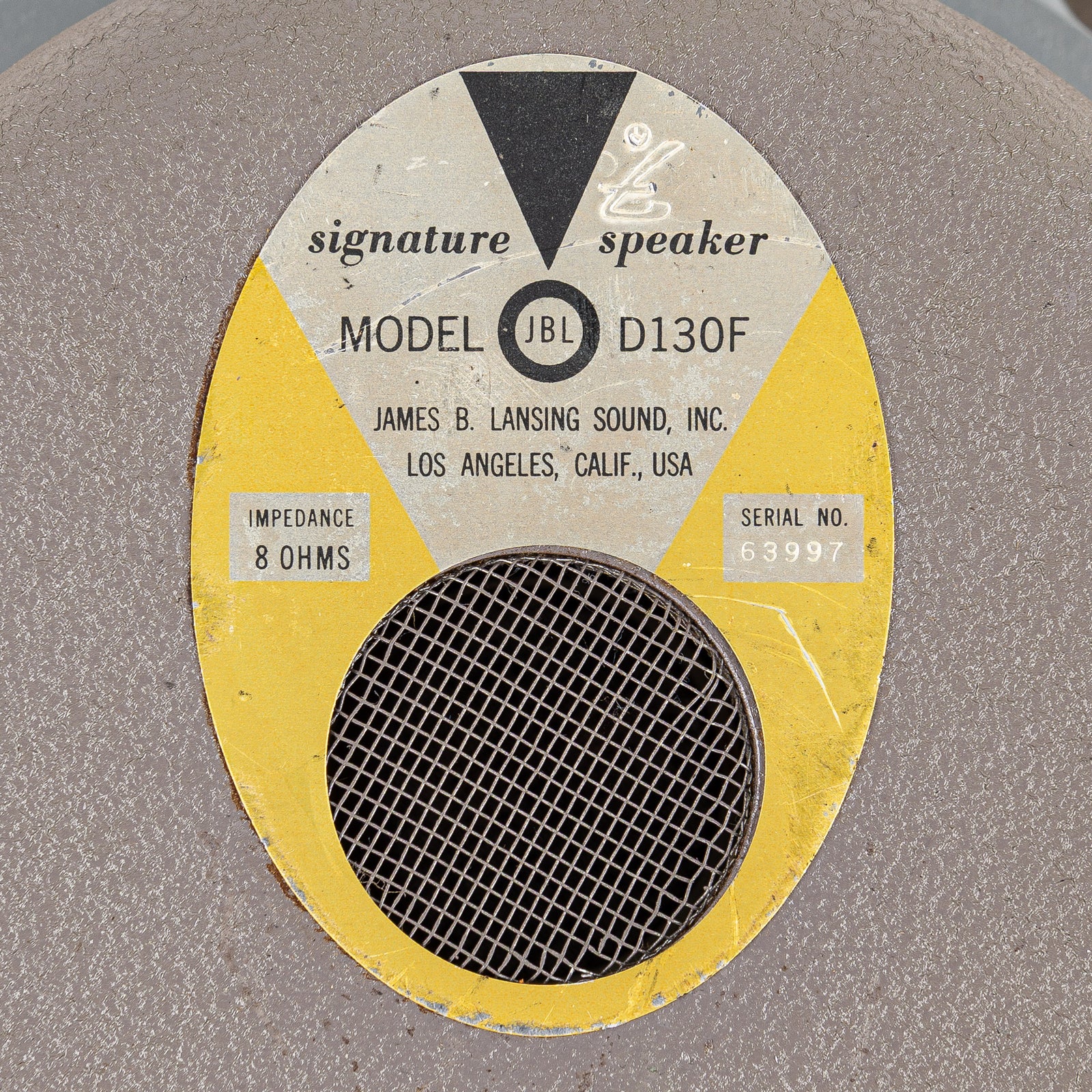 USED 1960's JBL Signature D130F 15 Inch Speaker