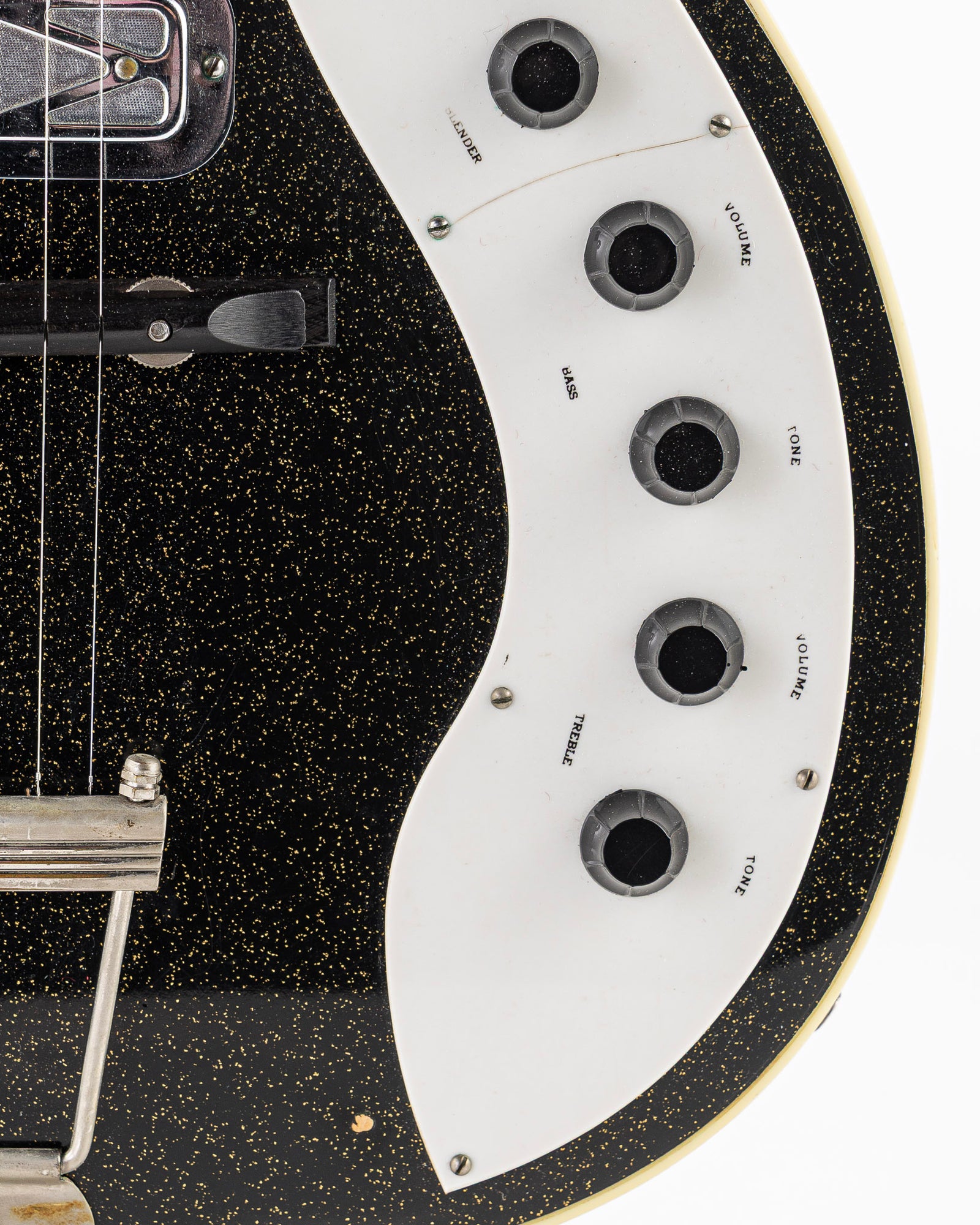 USED 1959 Silvertone 1423 Jupiter Electric Guitar - Black Sparkle with Original Case