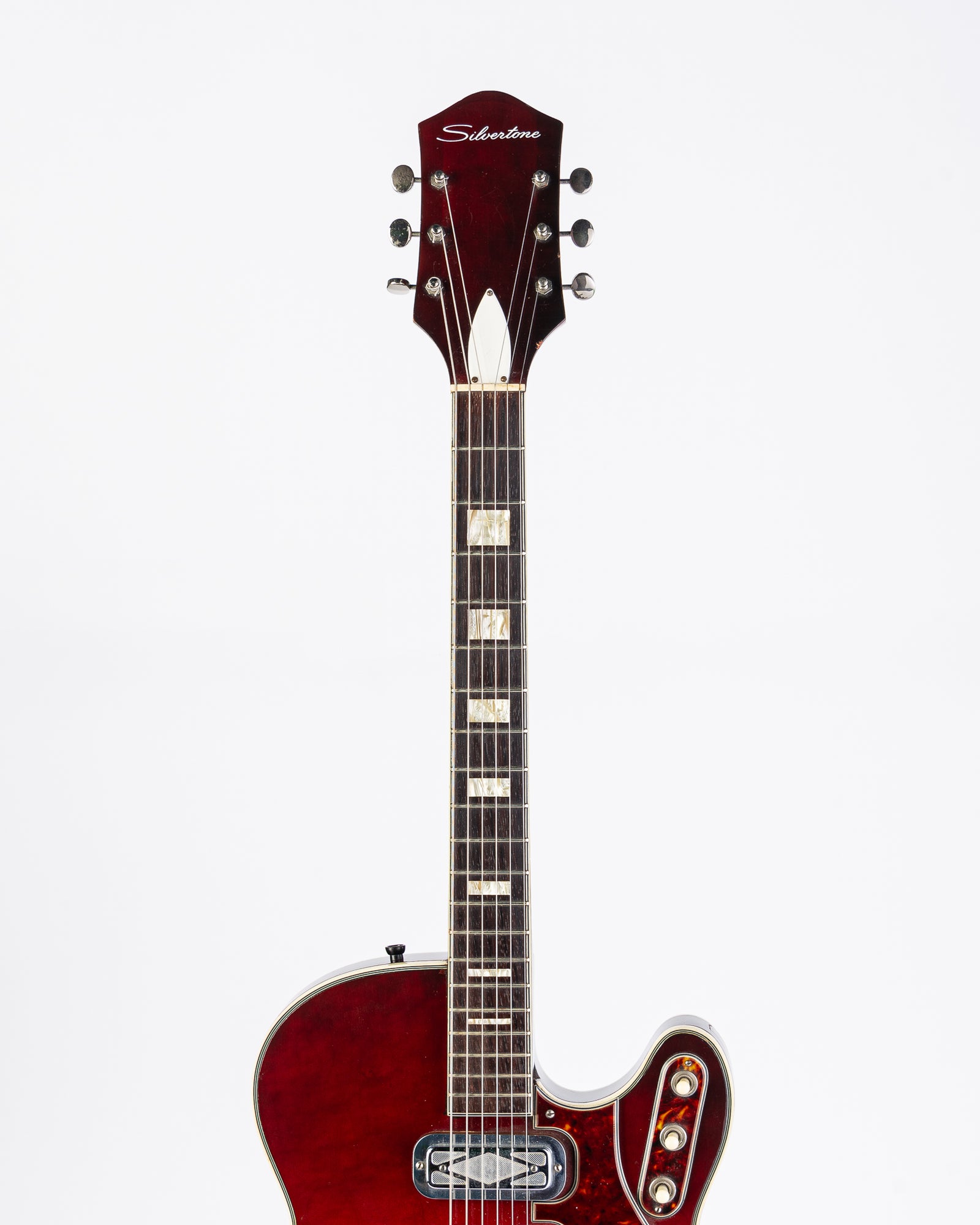 USED 1963 Silvertone 1454 Hollowbody Electric Guitar - Red Burst