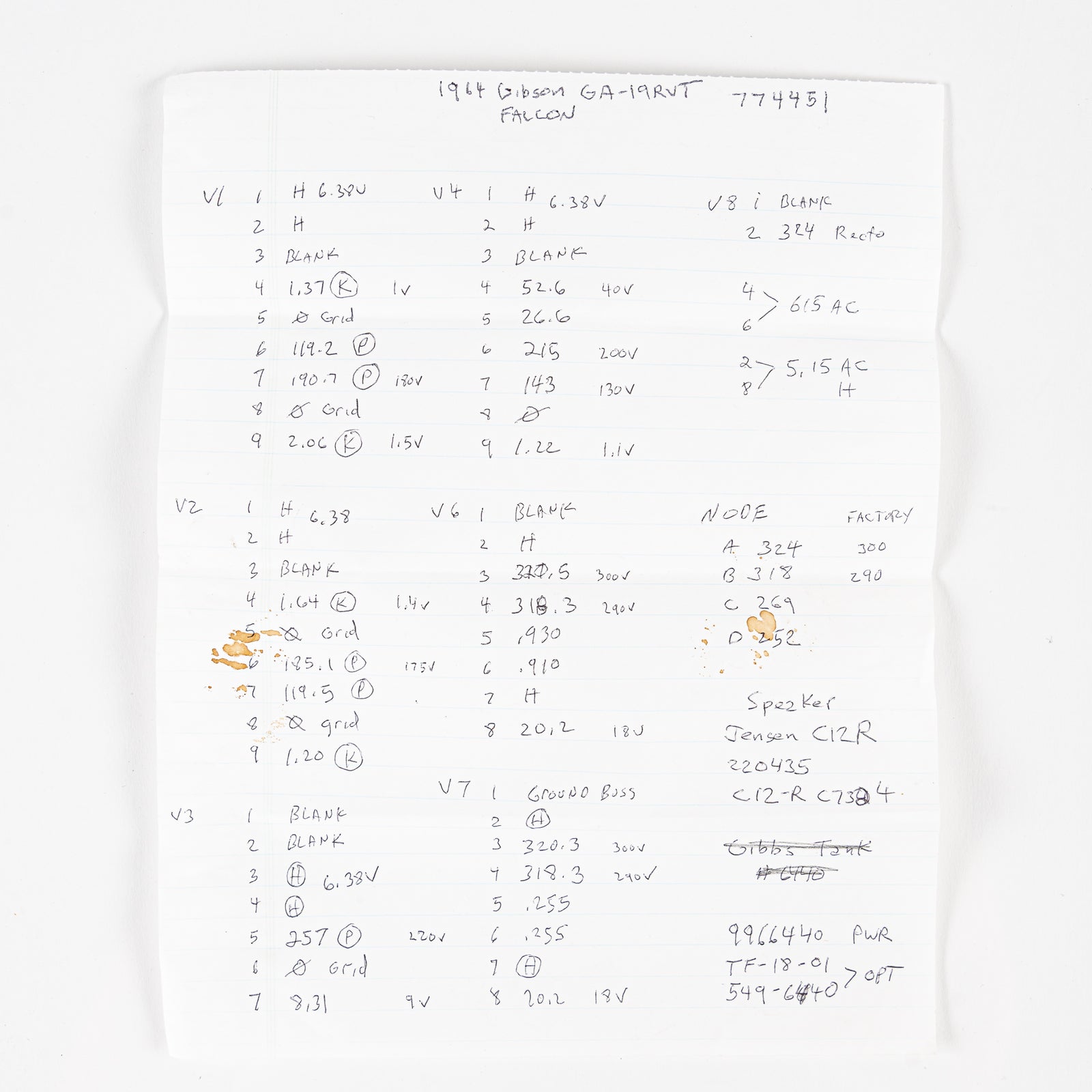 USED 1964 Gibson Falcon GA-19RVT Guitar Combo Amp - Tweed