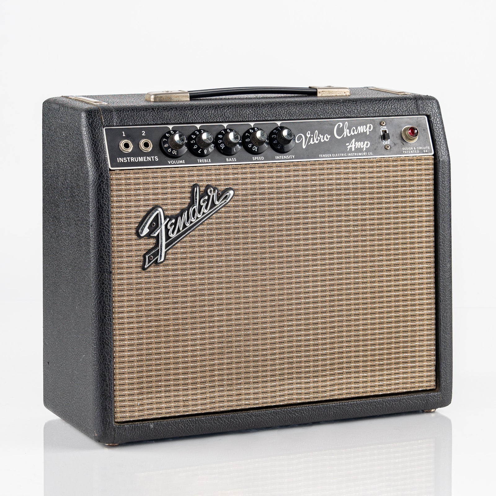 USED 1965 Fender Vibro-Champ Black Face 6 Watt Tube Guitar Amplifier