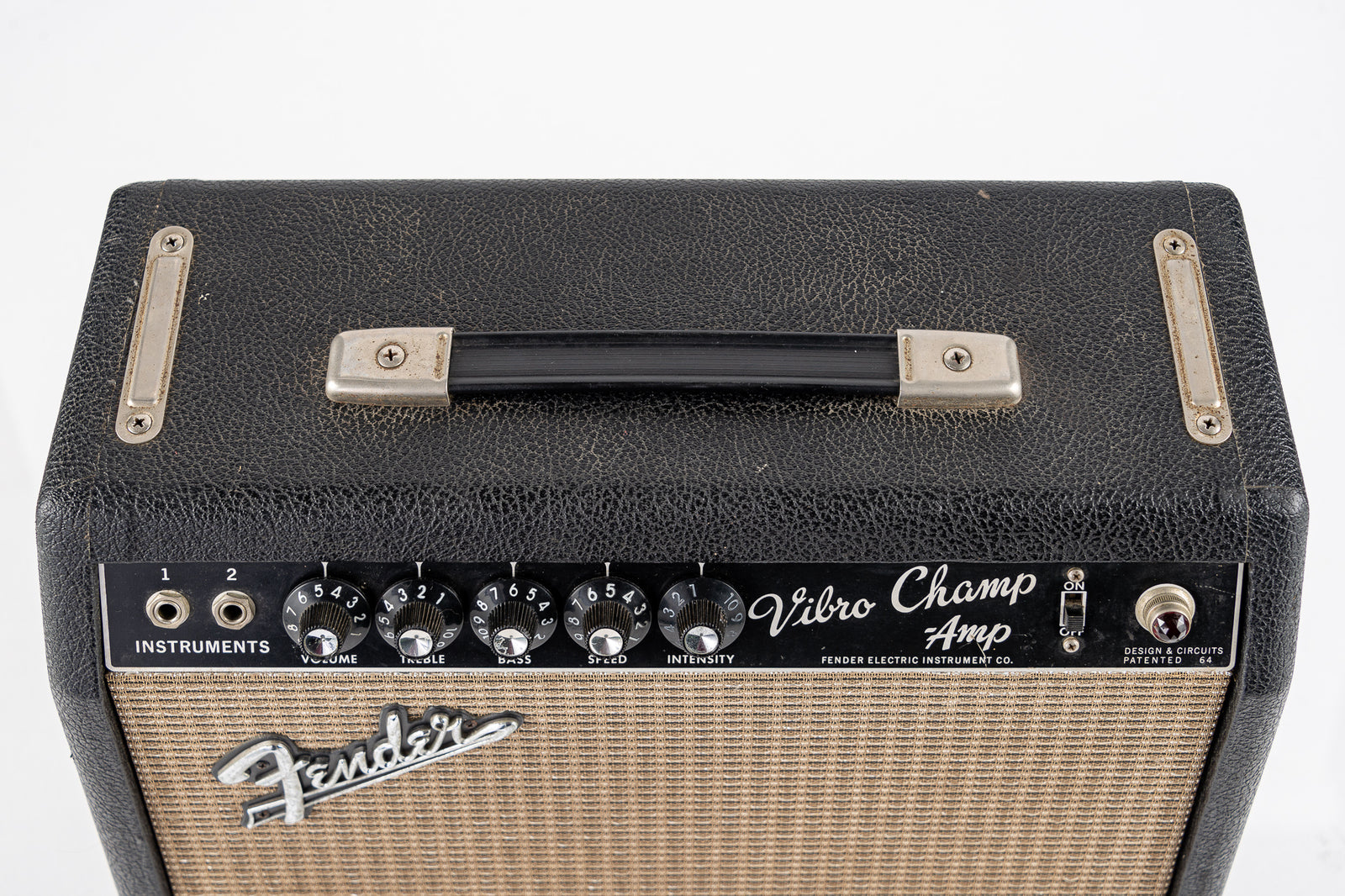 USED 1965 Fender Vibro-Champ Black Face 6 Watt Tube Guitar Amplifier