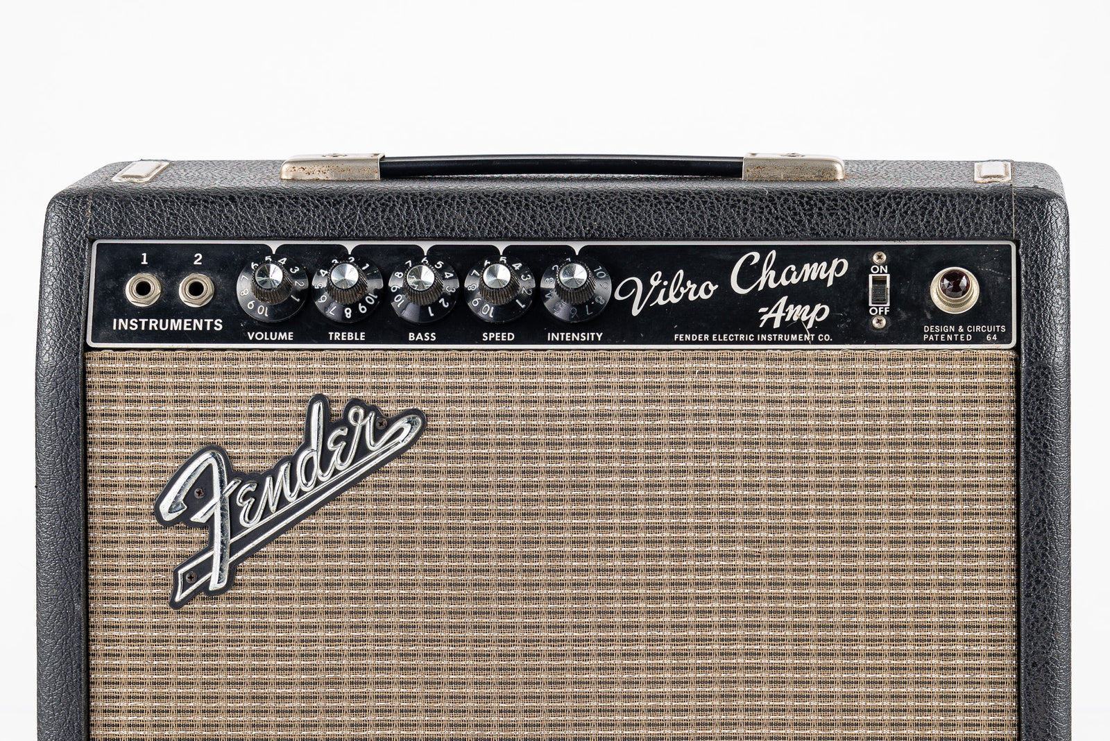 USED 1965 Fender Vibro-Champ Black Face 6 Watt Tube Guitar Amplifier