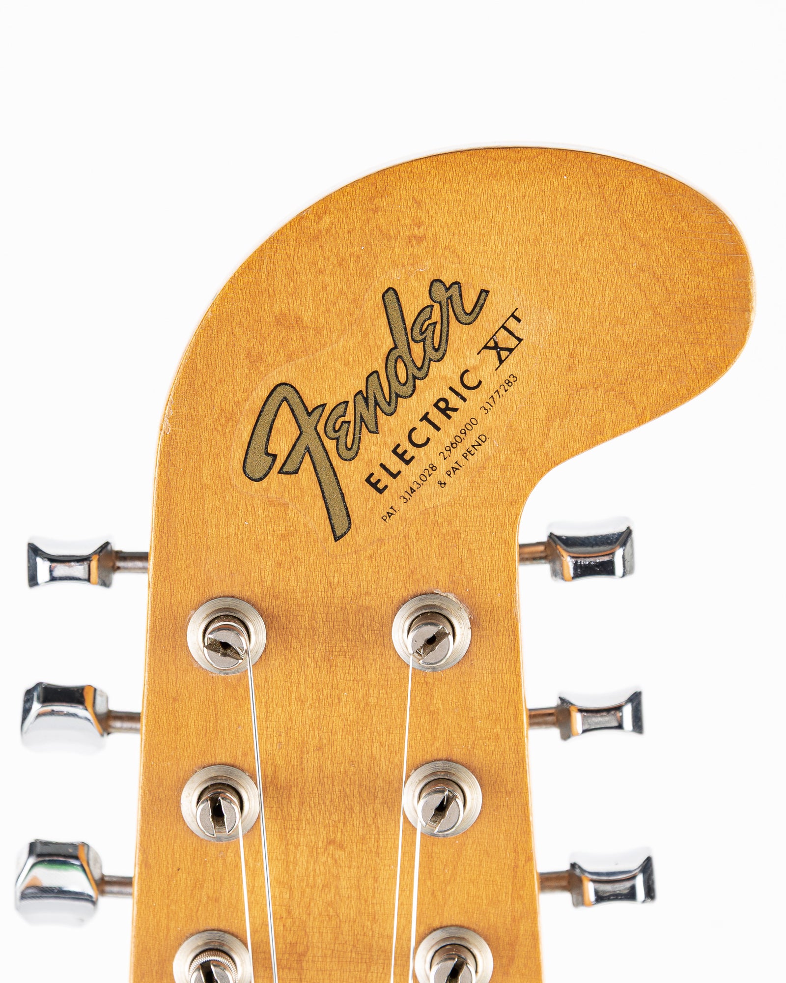 USED 1966 Fender Electric XII Electric Guitar - 3 Tone Sunburst with Original Hardshell Case