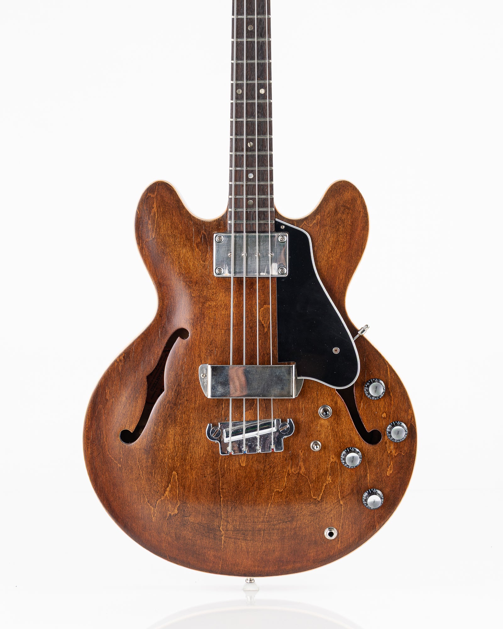 USED 1967 Gibson EB-2 DC Electric Bass - Walnut Refinish with Hardshell Case