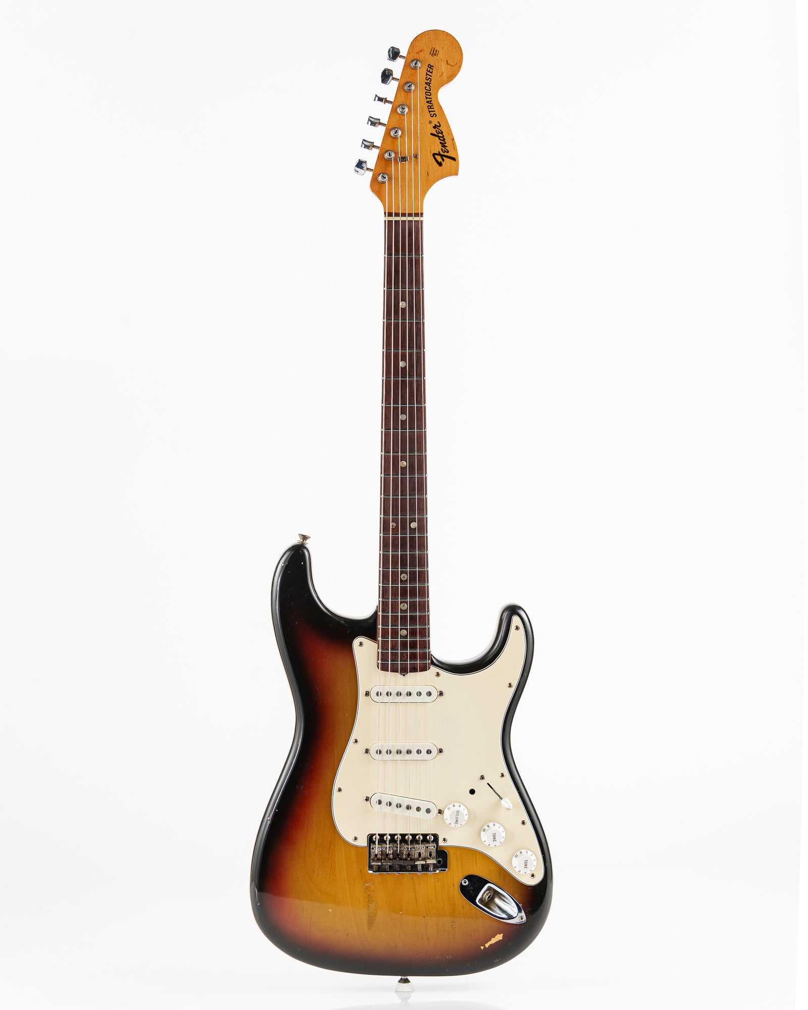 USED 1971 Fender Stratocaster with 4-Bolt Neck Electric Guitar - Three Tone Sunburst with Original Hardshell Case