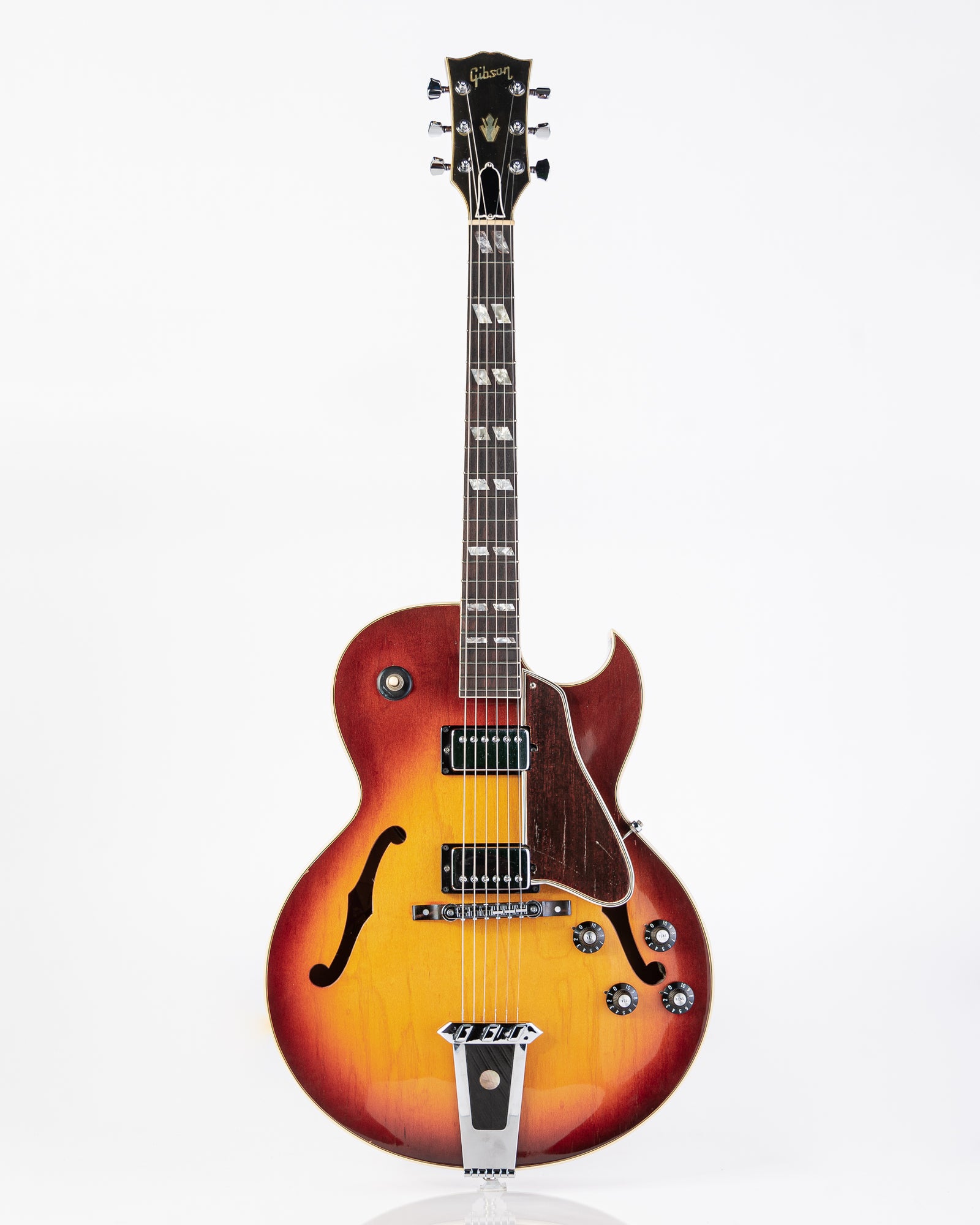 USED 1973 Gibson ES-175D Hollow-Body Electric Guitar - 2 Tone Sunburst with Original Hardshell Case