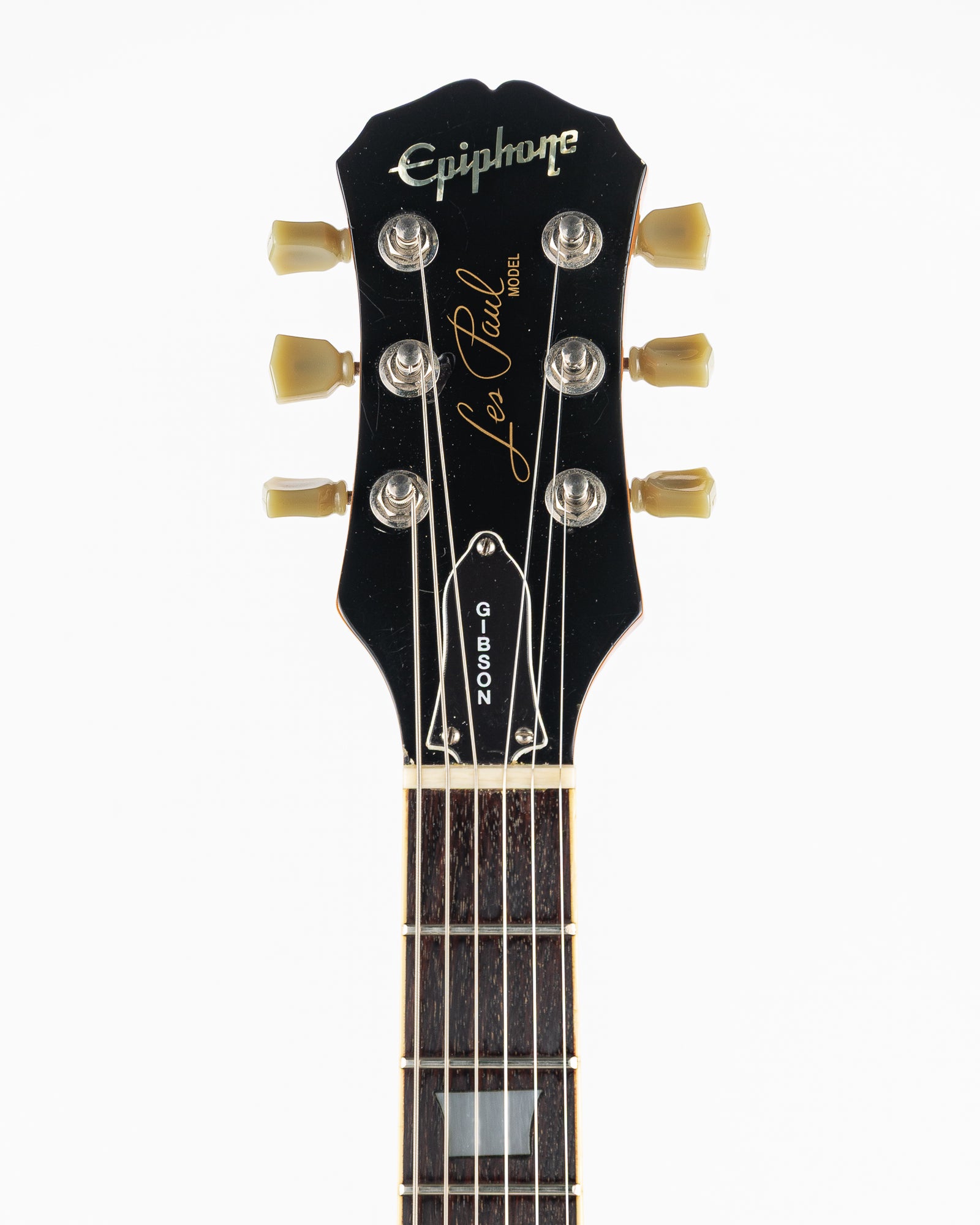 USED 1997 MIK Epiphone Les Paul Standard Limited Edition with Vibrato Electric Guitar - Amber Burst