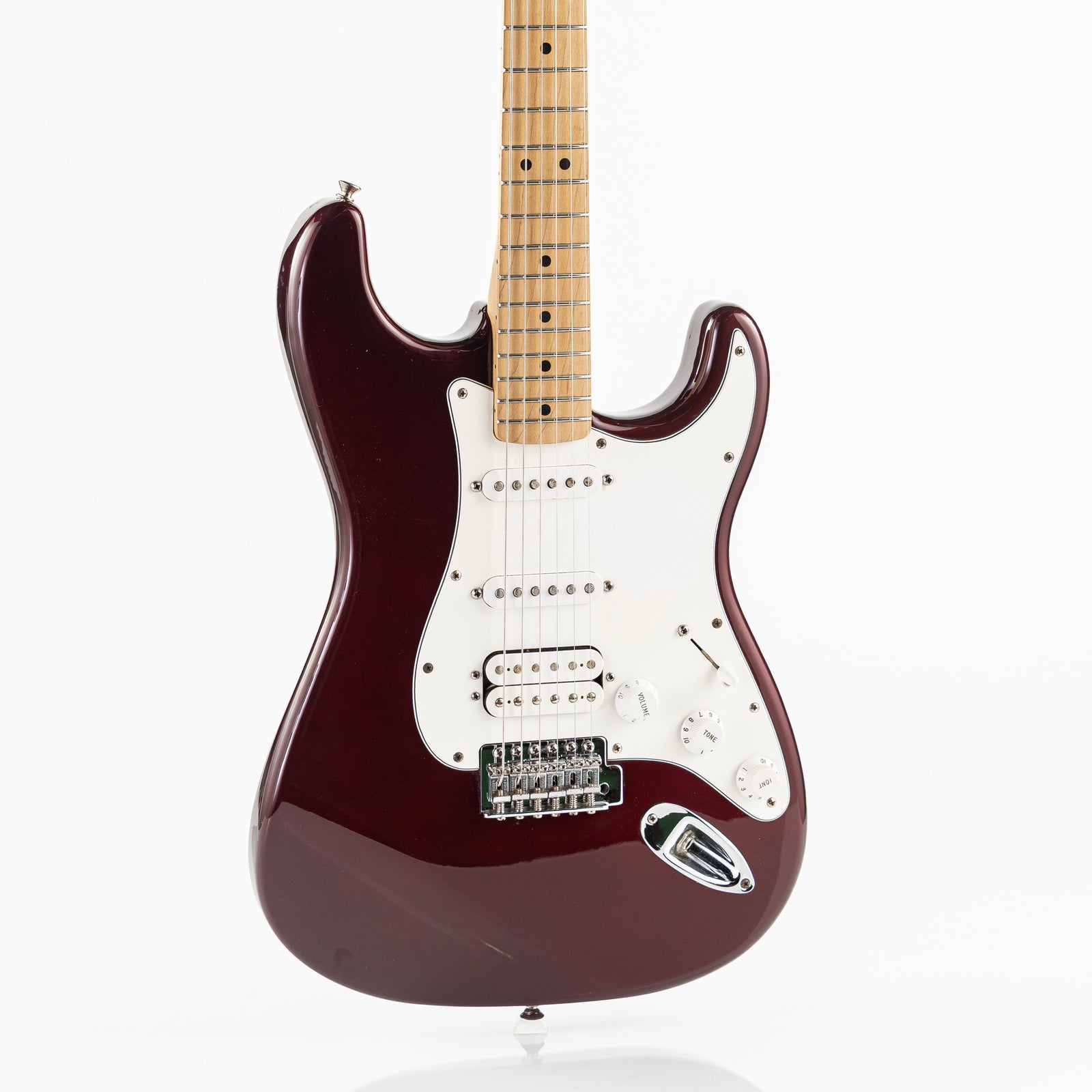 USED 2001 Fender Standard HSS Stratocaster Electric Guitar - Midnight Wine