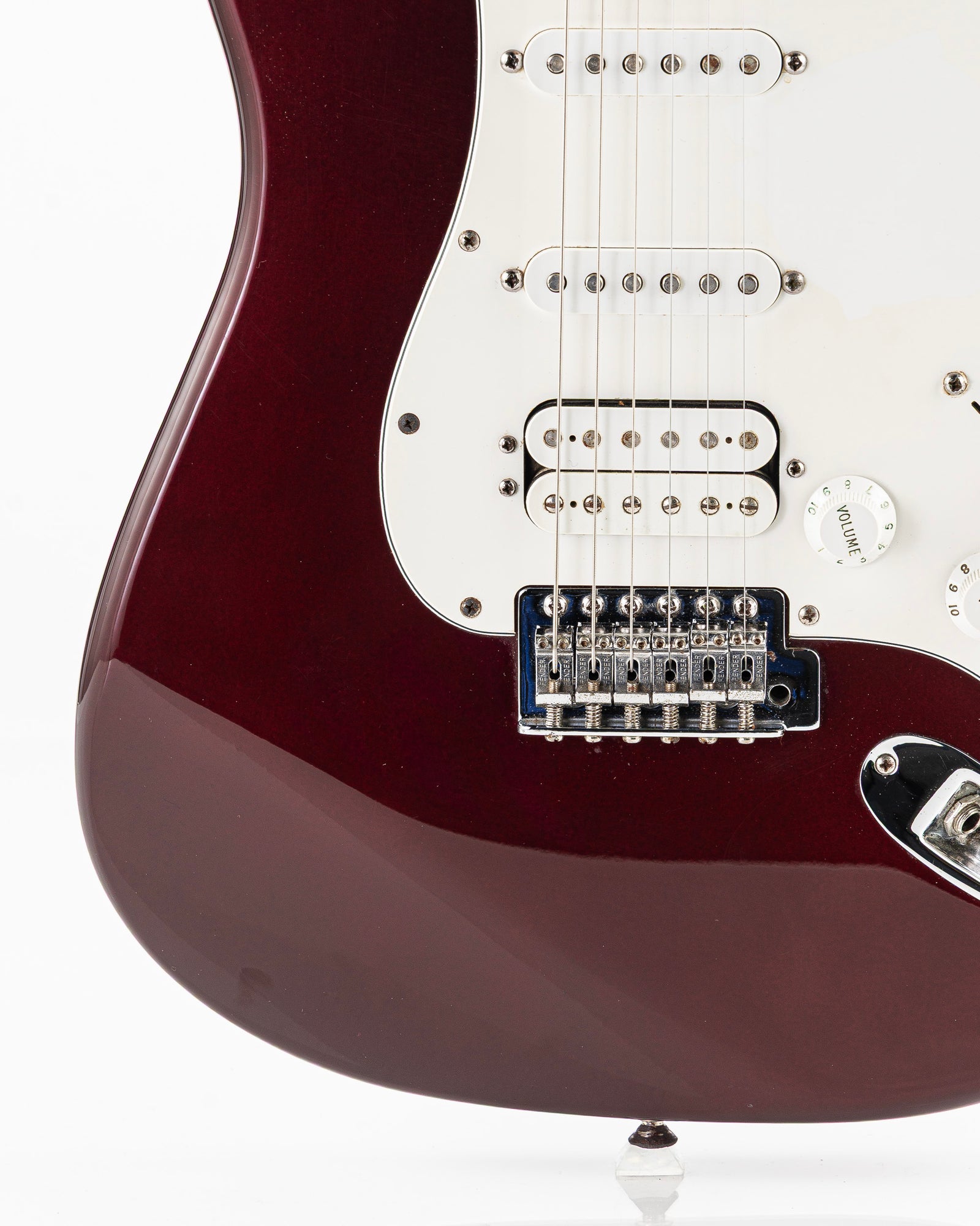 USED 2001 Fender Standard HSS Stratocaster Electric Guitar - Midnight Wine