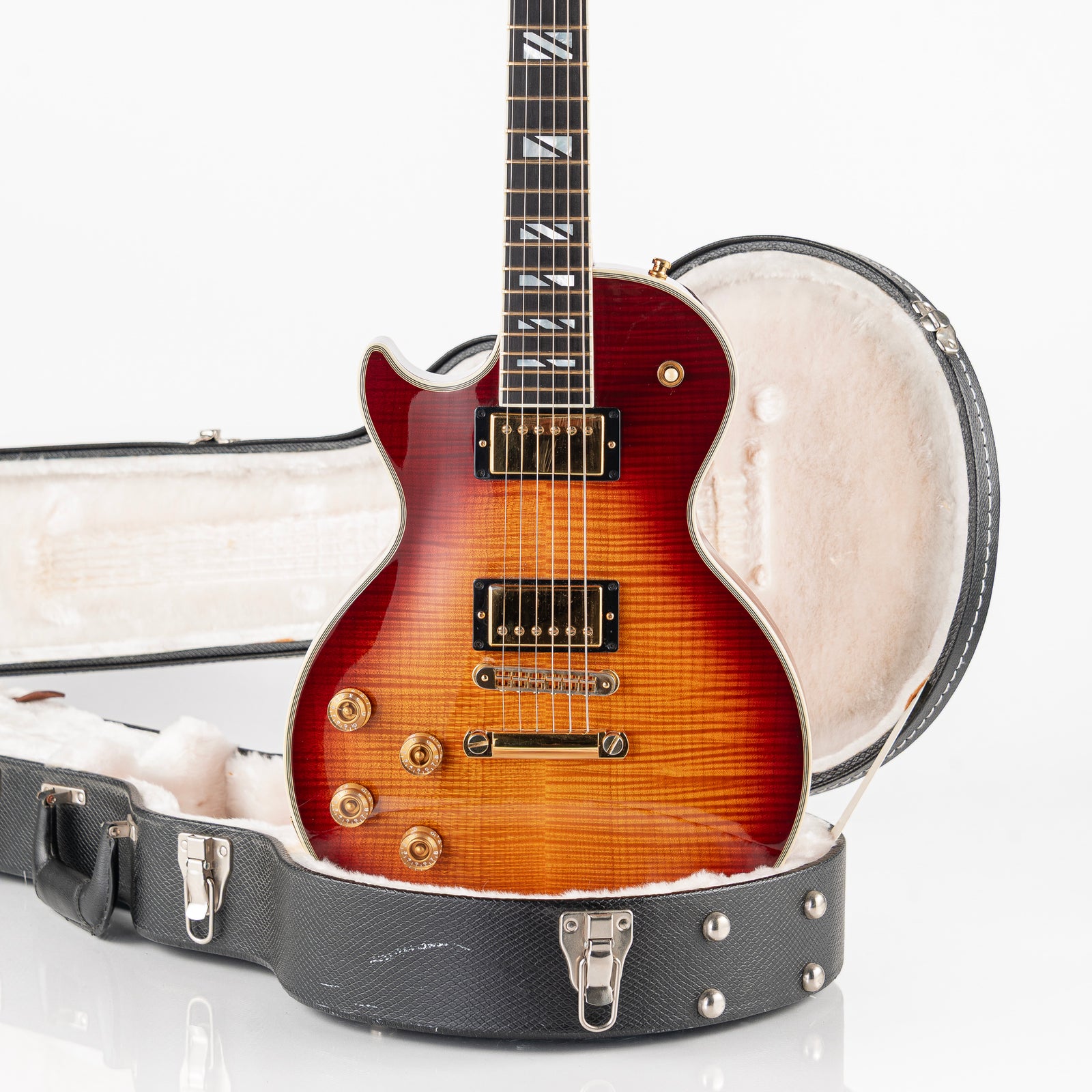 USED 2004 Gibson Les Paul Supreme Left Handed Electric Guitar - Heritage Cherry Burst