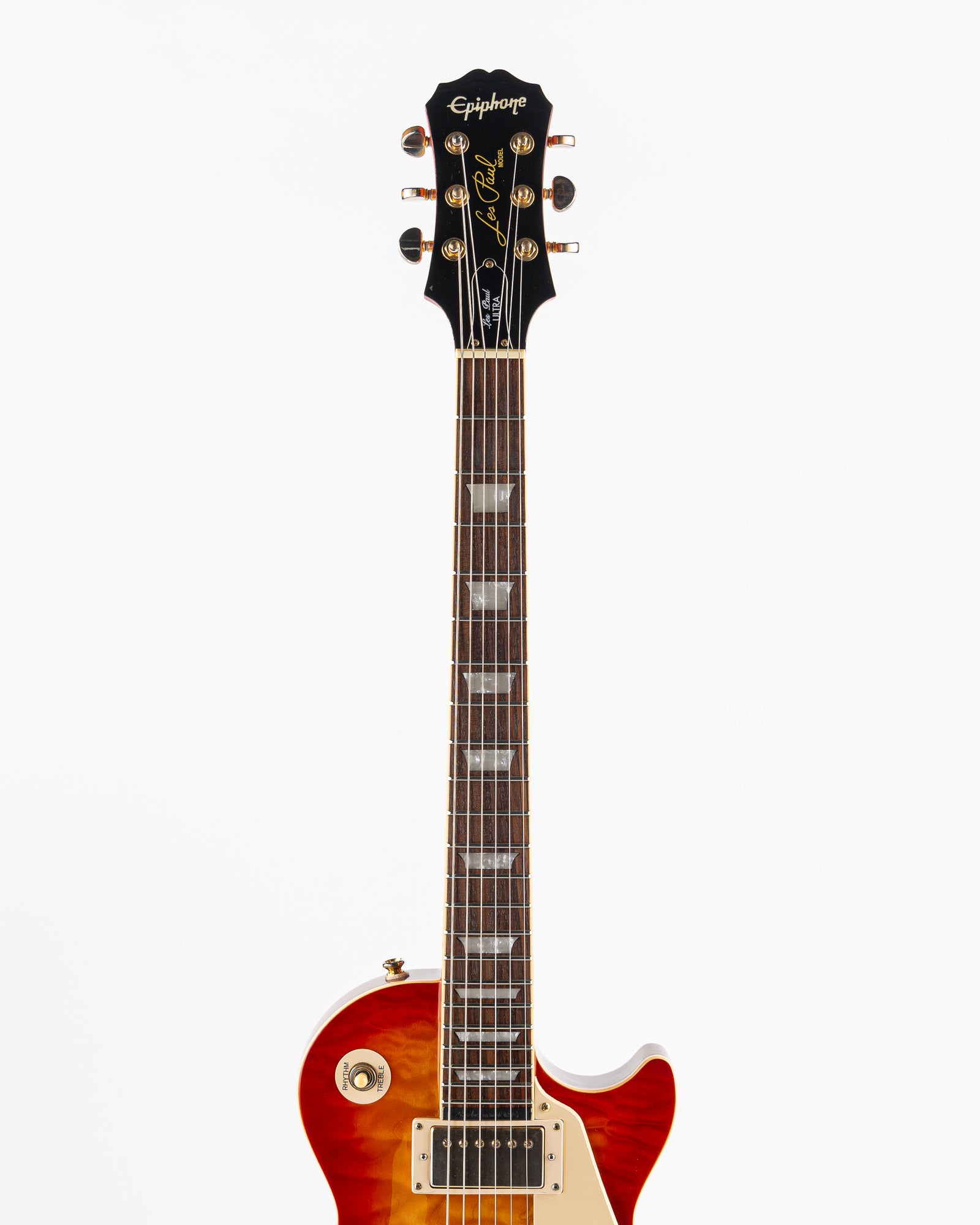 USED 2008 Epiphone Les Paul Ultra II Electric Guitar - Faded Cherry Sunburst