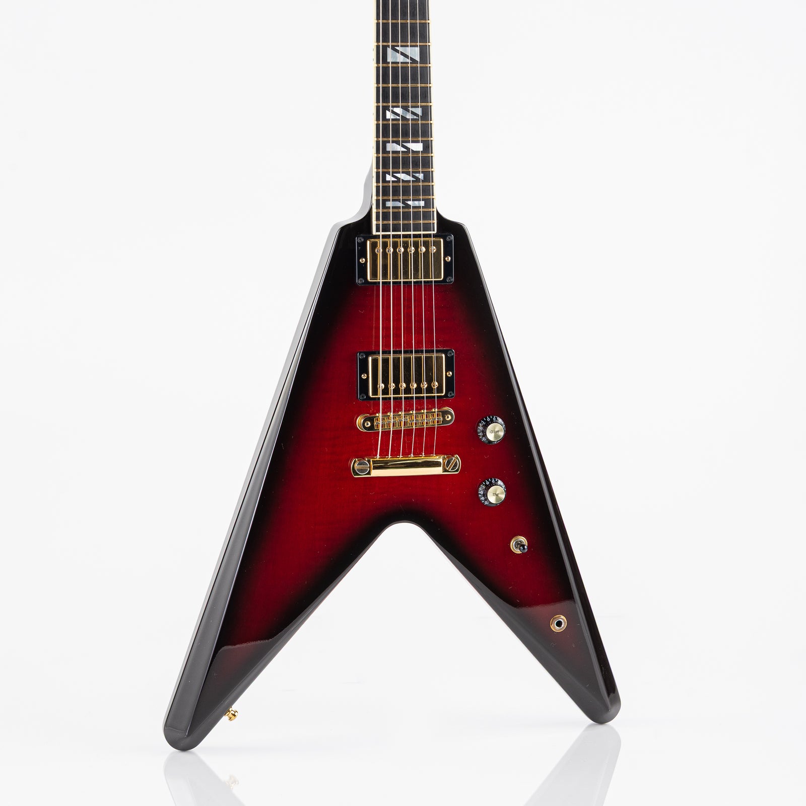 USED 2008 Gibson 50th Anniversary Flying V Electric Guitar - Brimstone Burst with Original Hardshell Case