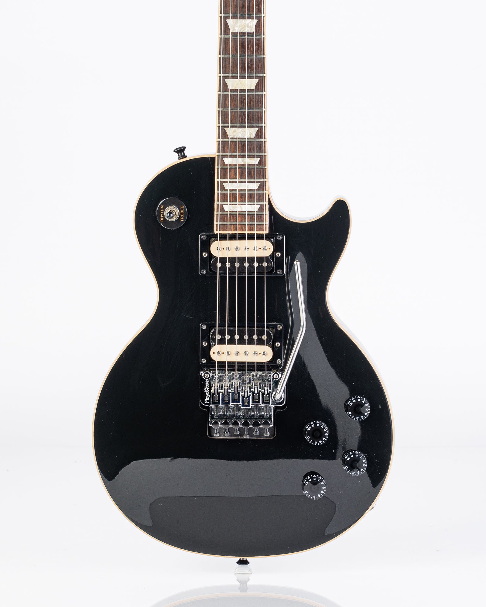 USED 2014 Gibson Les Paul Trad. Pro II Floyd Rose Electric Guitar - Ebony with Hardshell Case
