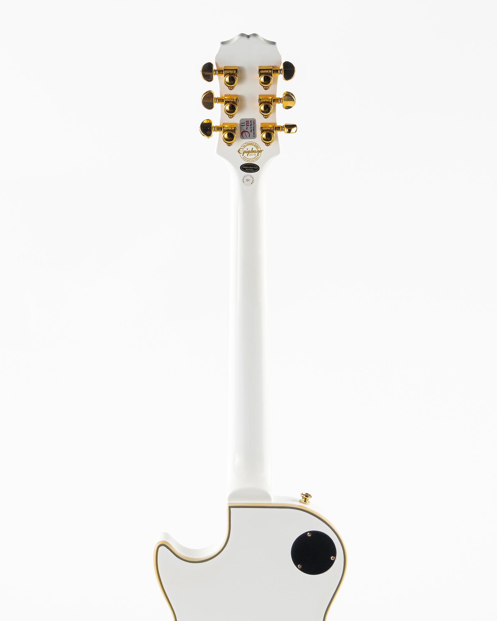 USED 2016 Epiphone Les Paul Custom Pro Electric Guitar - Alpine White