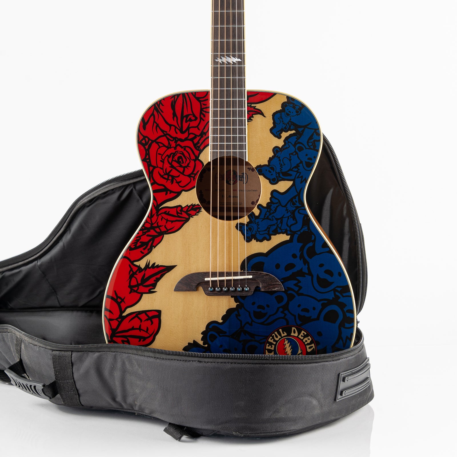 USED 2018 Alvarez AF60GD-Lightning  Grateful Dead Limited Edition 203/400 Acoustic Guitar - Lightning Top with Gig Bag