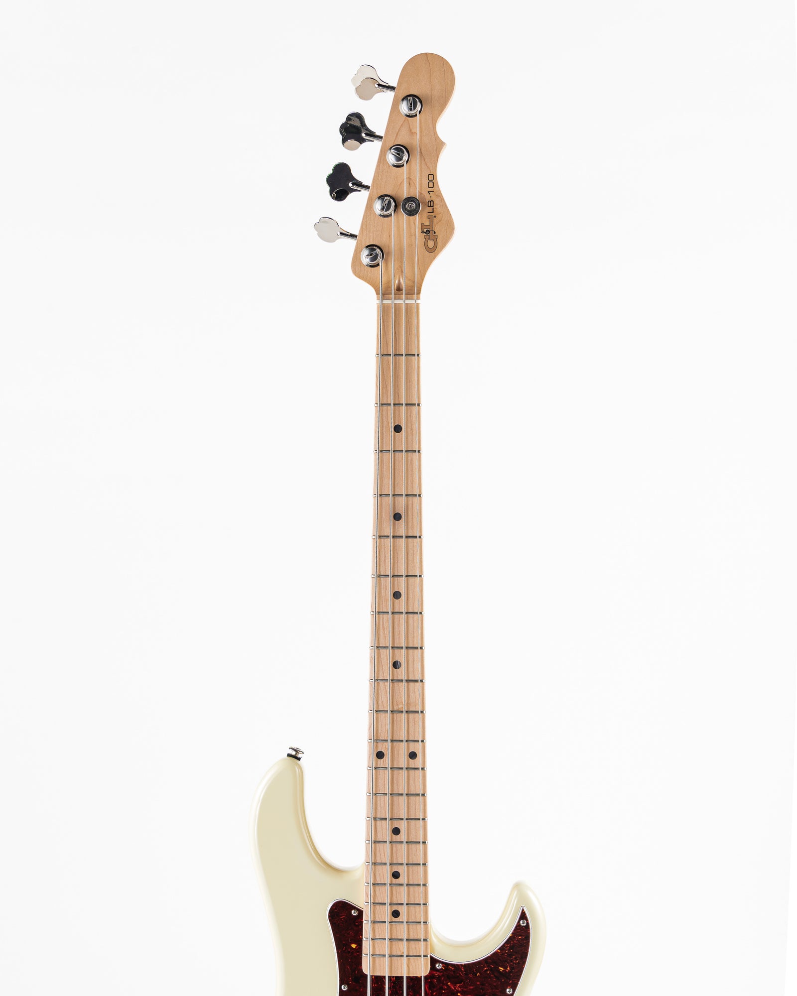 USED 2019 G&L LB-100 Fullerton Deluxe Custom Made Electric Bass - Vintage White