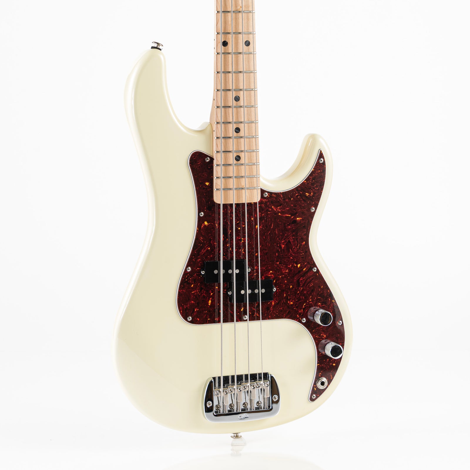 USED 2019 G&L LB-100 Fullerton Deluxe Custom Made Electric Bass - Vintage White