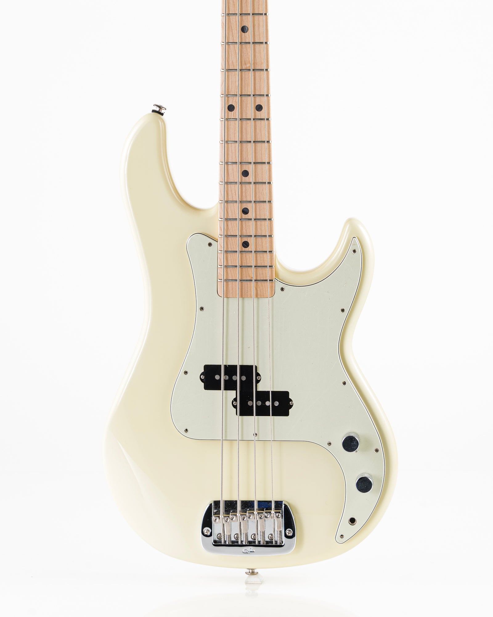 USED 2019 G&L LB-100 Fullerton Deluxe Custom Made Electric Bass - Vintage White