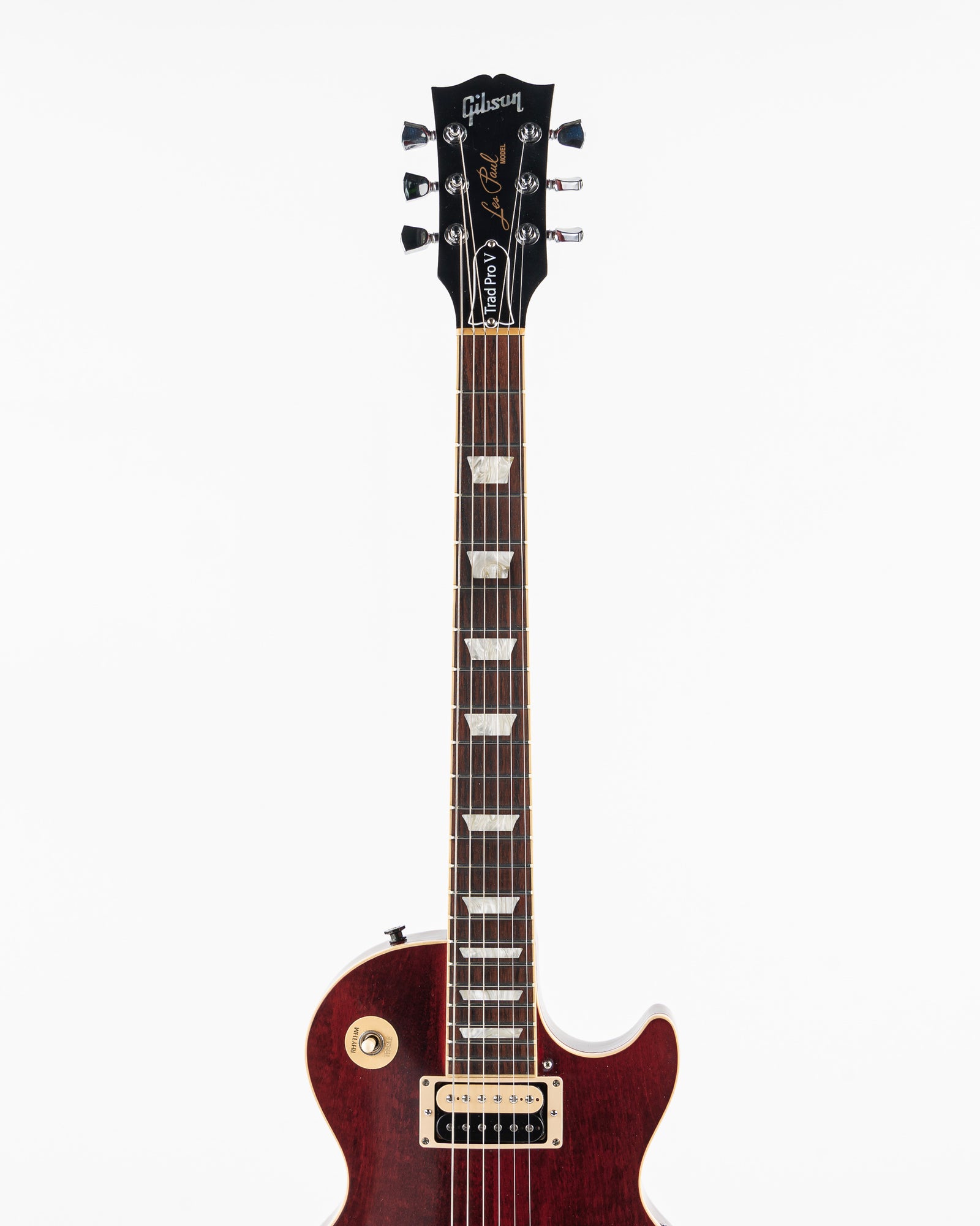 USED 2021 Gibson Les Paul Trad Pro V Electric Guitar - Satin Wine Red