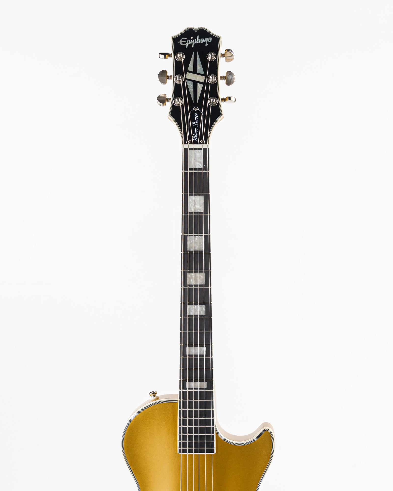 USED 2022 Epiphone Jared James Nichols Signature "Blues Power" Les Paul Custom Electric Guitar - Gold Glory