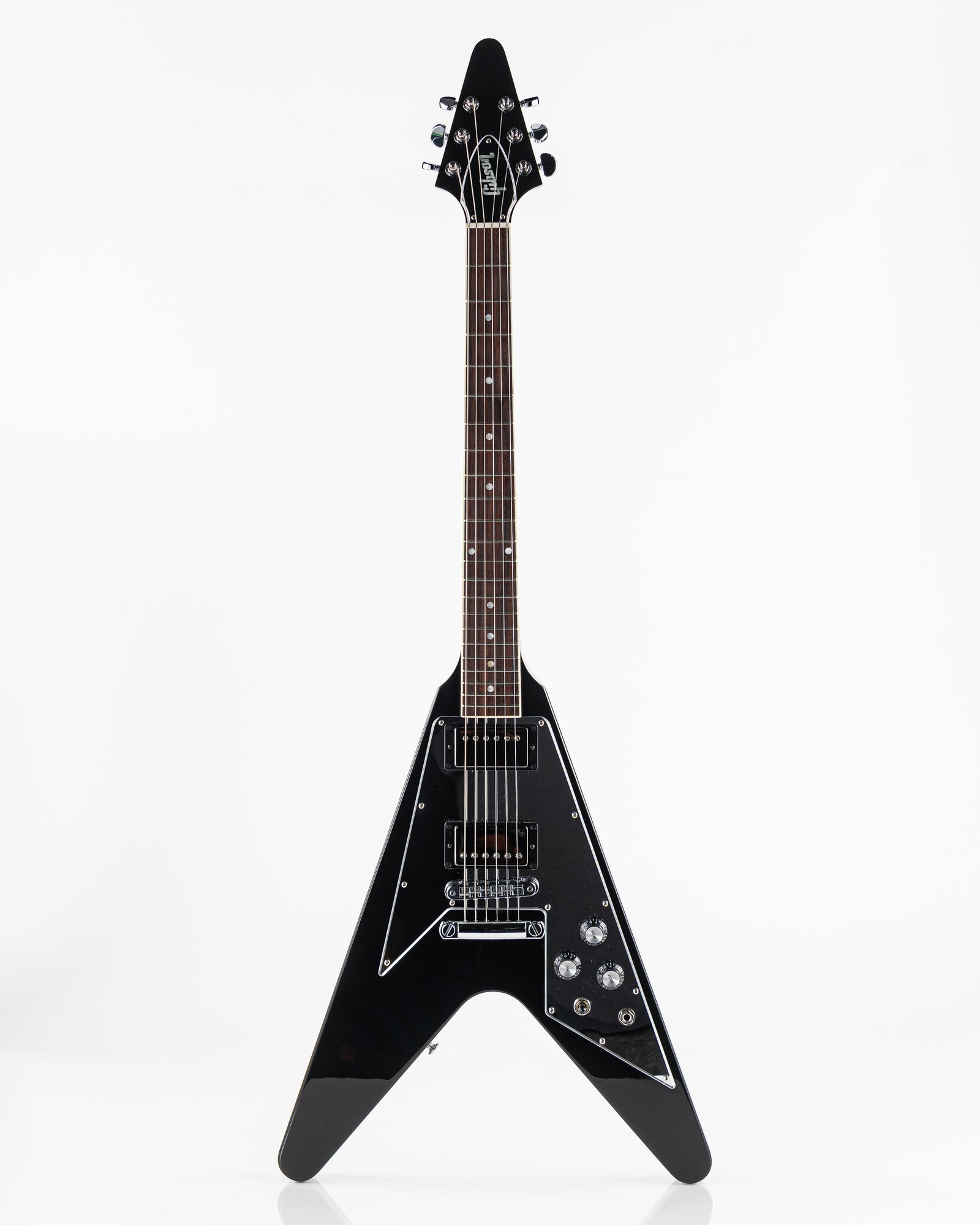 USED 2022 Gibson Flying V 70's Mirror Limited Edition Electric Guitar - Black