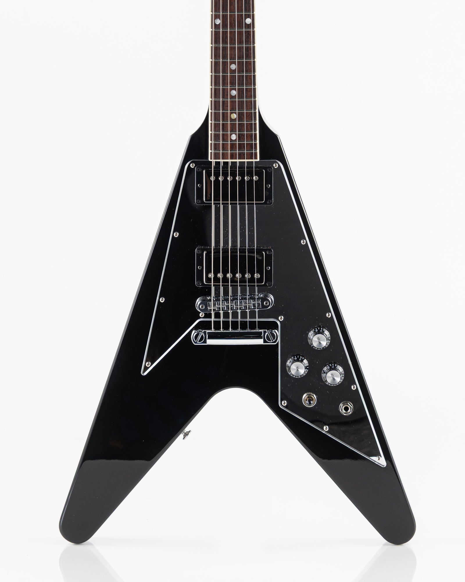 USED 2022 Gibson Flying V 70's Mirror Limited Edition Electric Guitar - Black