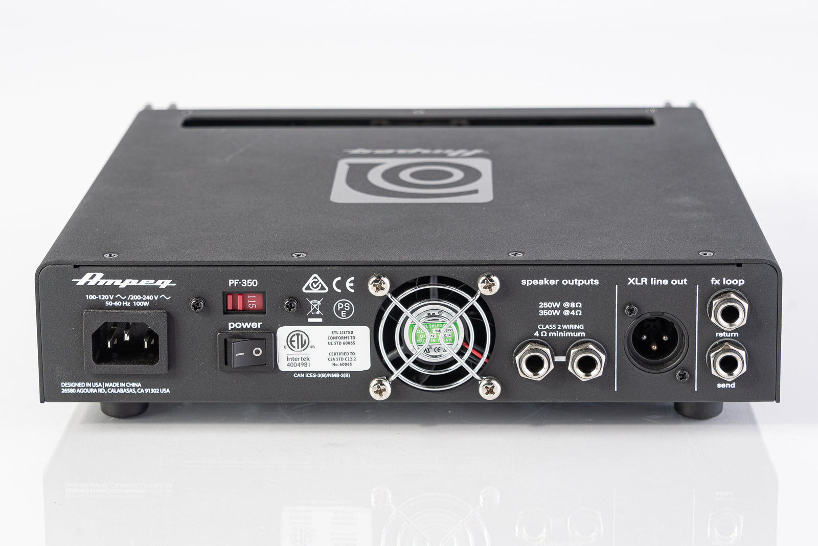 USED Ampeg Portaflex 350W Bass Amplifier Head