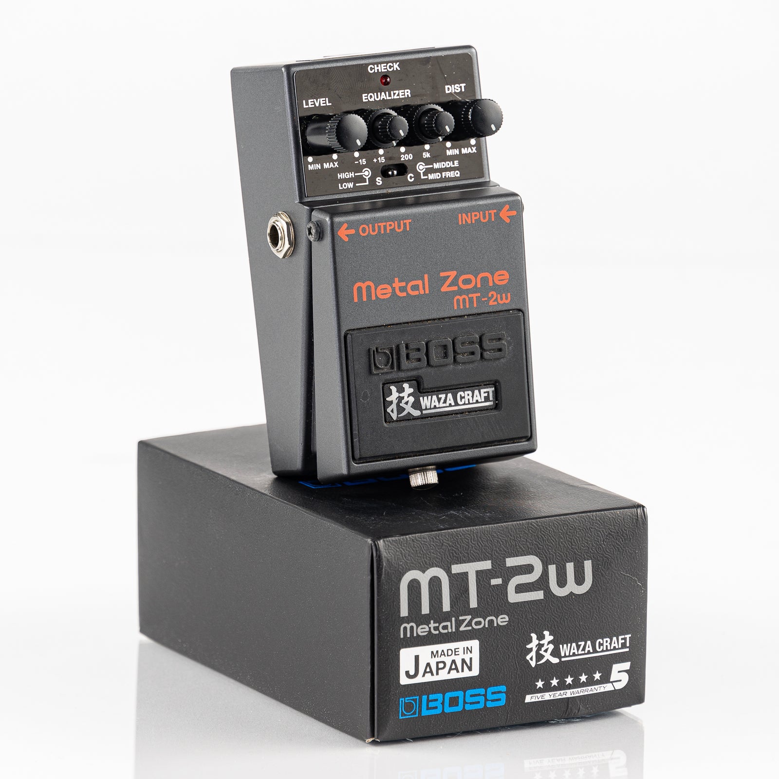 USED Boss MT-2W Waza Craft Metal Zone Distortion Pedal