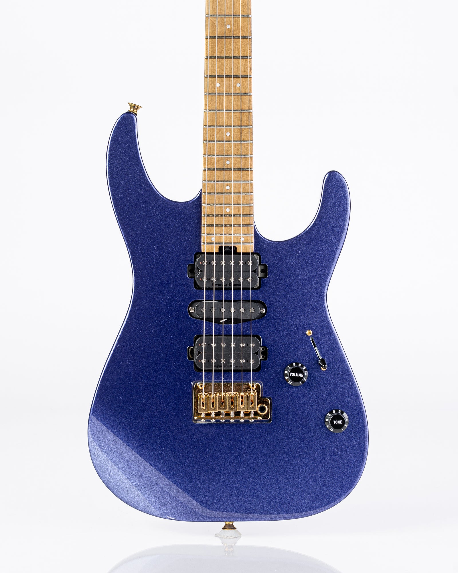 USED Charvel Pro-Mod DK24 HSH 2PT Caramelized Maple - Mystic Blue