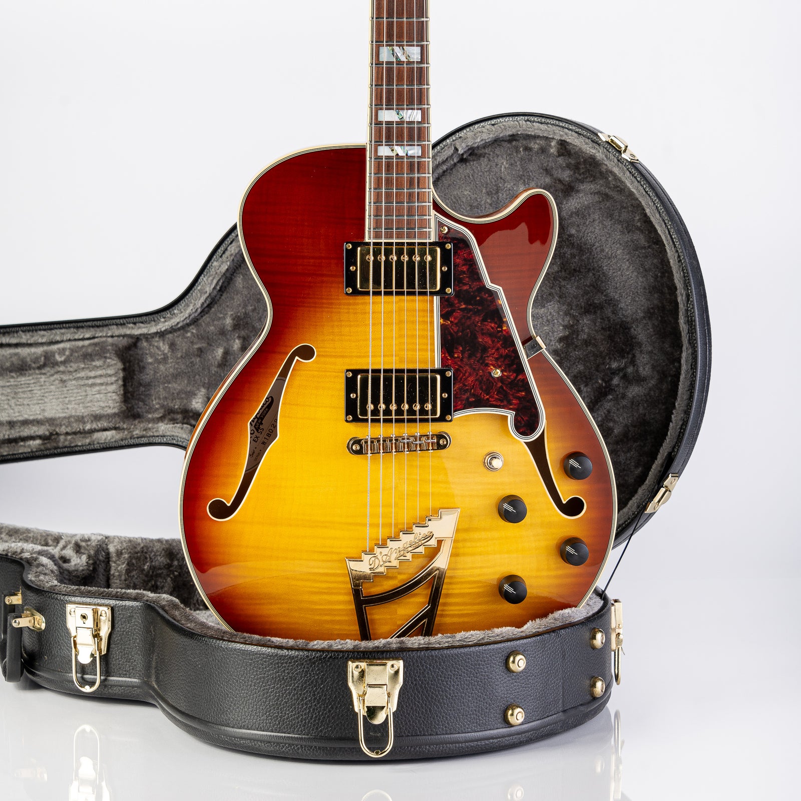 USED D'Angelico Excel SS Semi-Hollow Electric Guitar- Iced Tea w/HSC