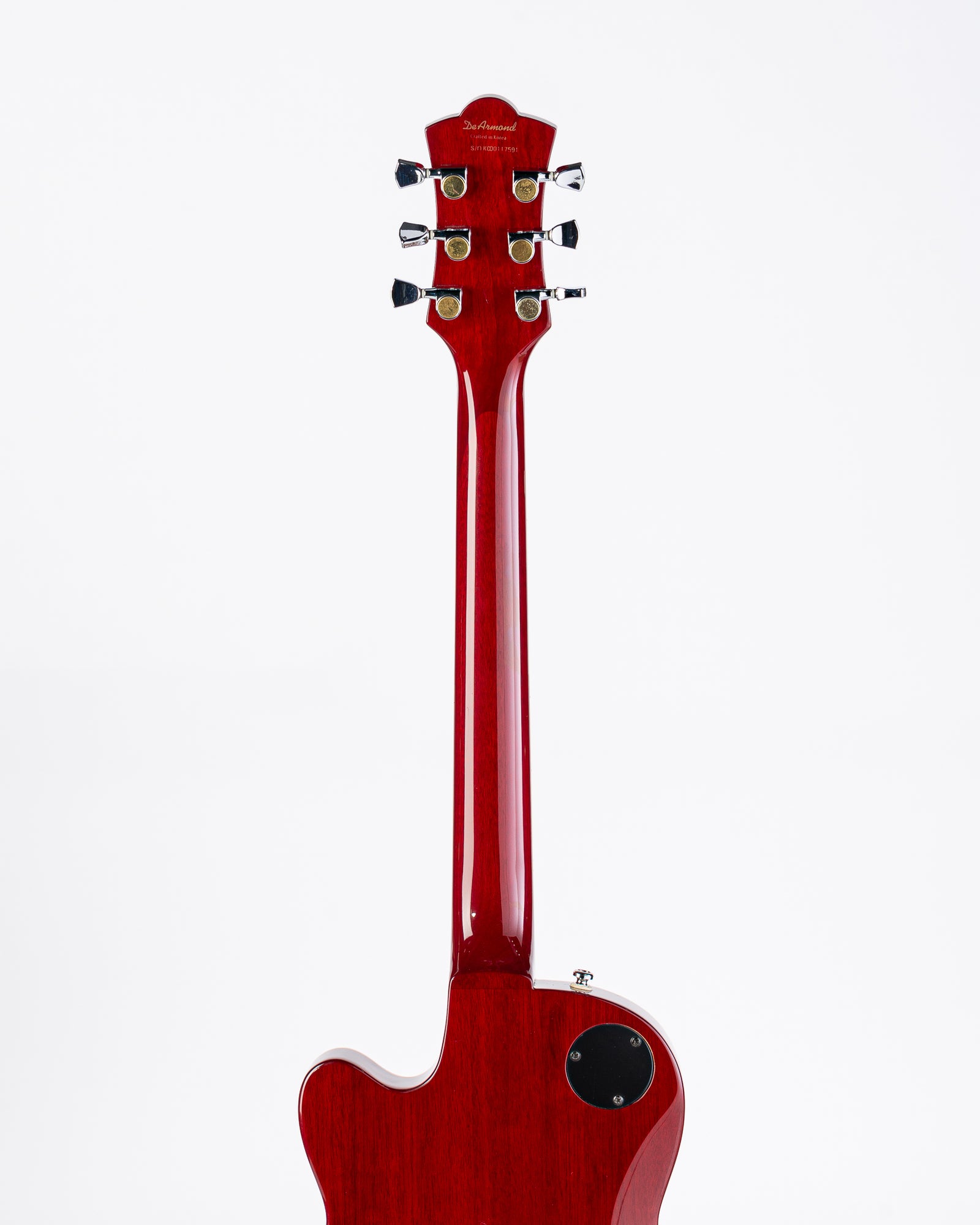 USED DeArmond M-72 Bluesbird Electric Guitar - Red with Original Hardshell Case