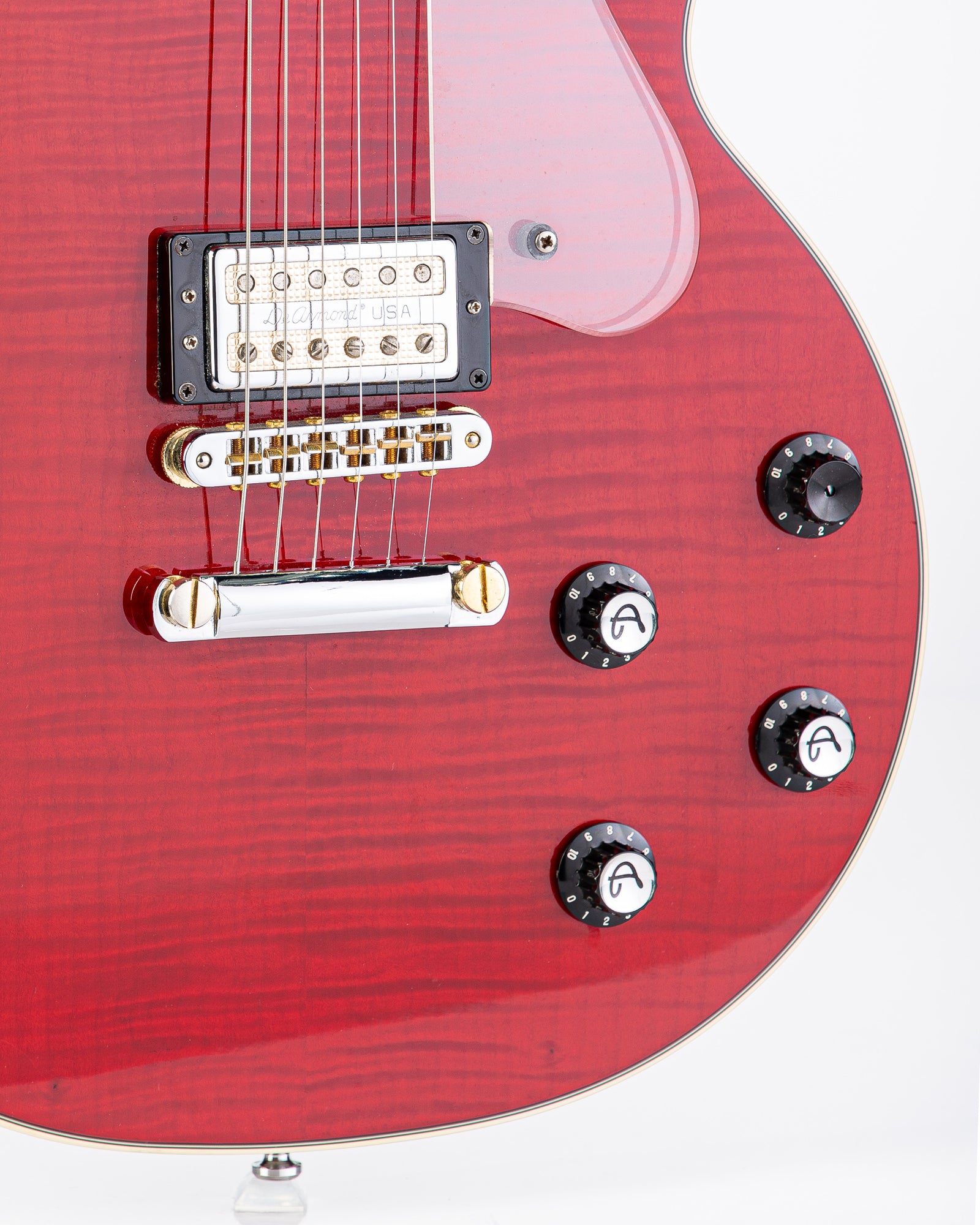 USED DeArmond M-72 Bluesbird Electric Guitar - Red with Original Hardshell Case