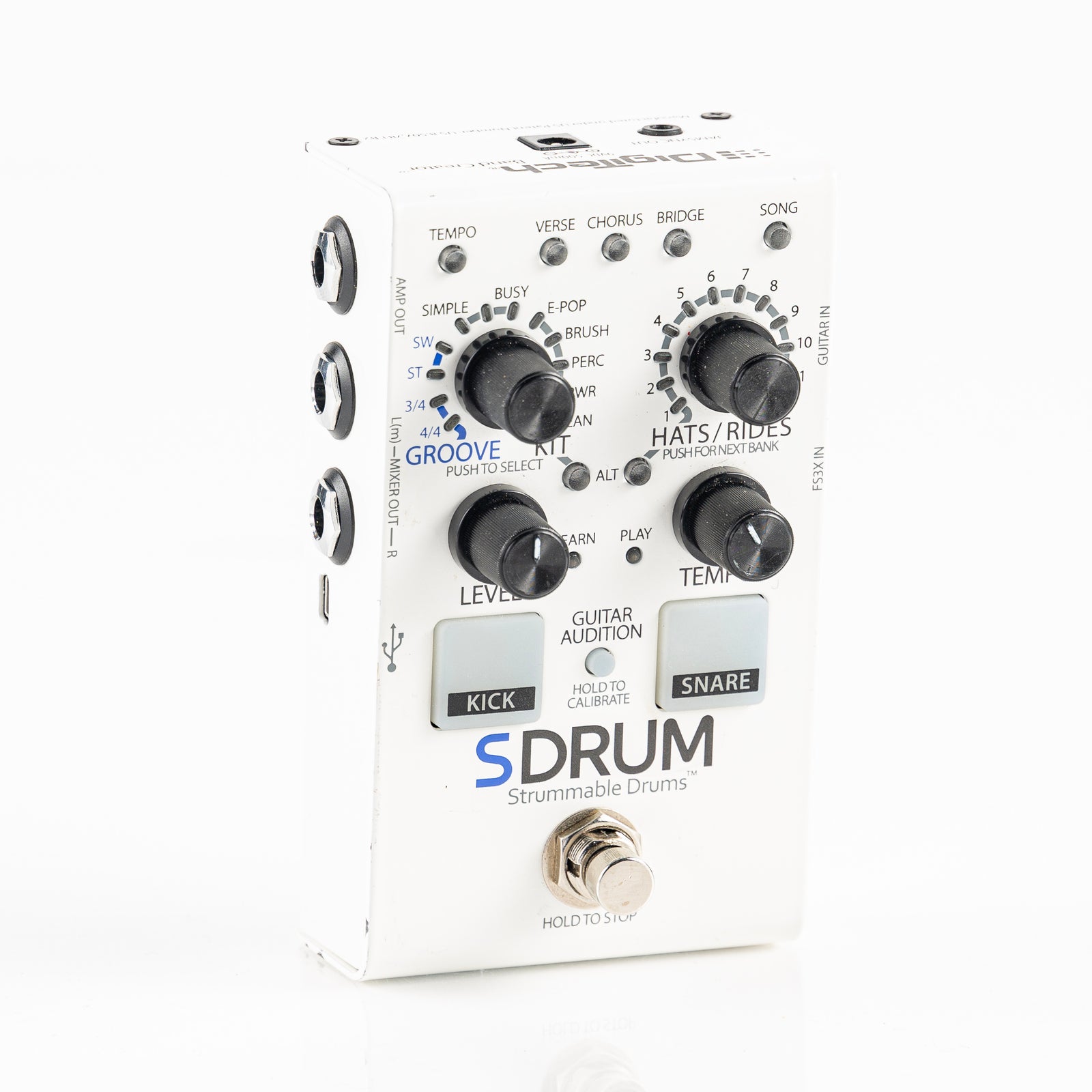 USED Digitech SDrum Strummable Drums Auto-Drummer Guitar Pedal
