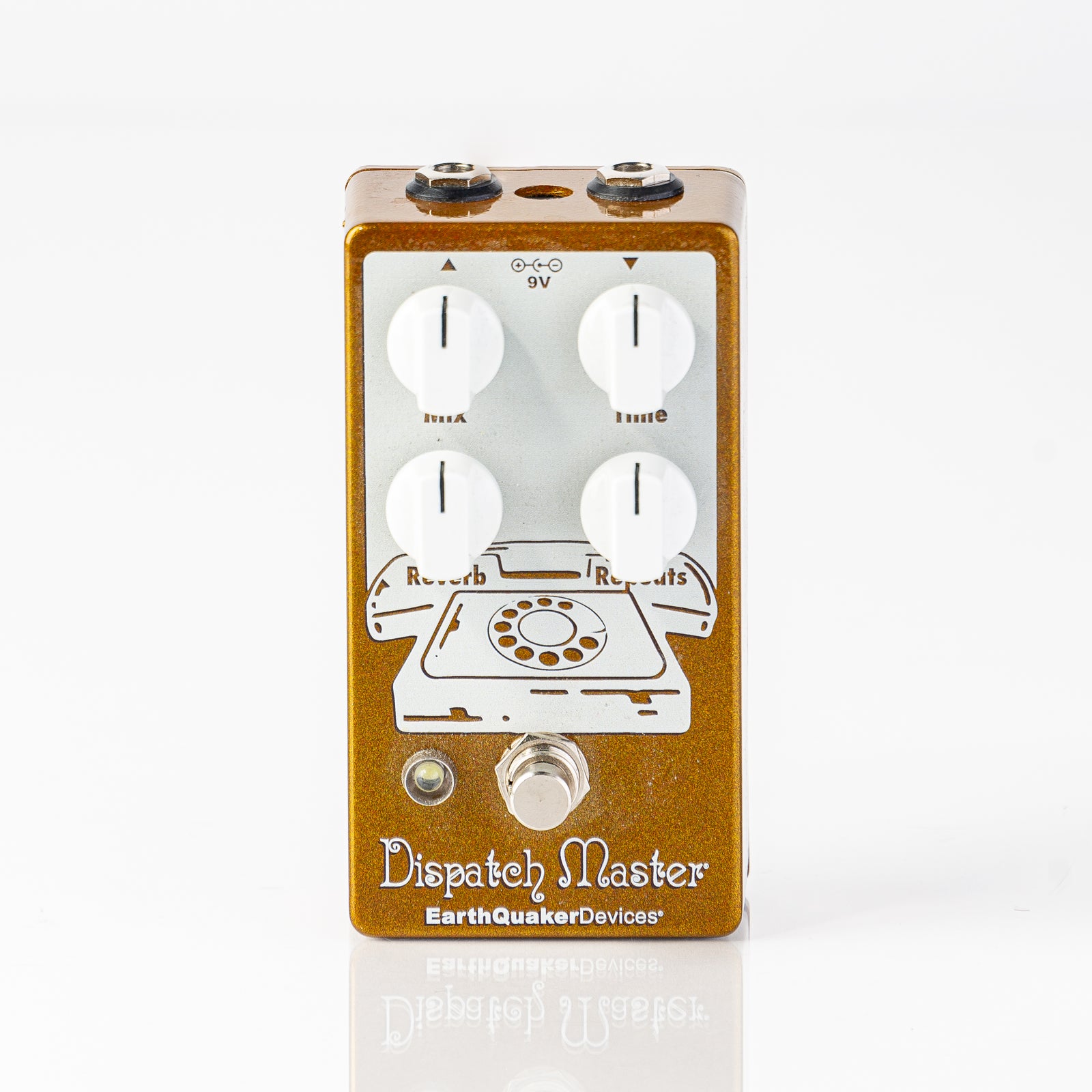 USED Earthquaker Devices Dispatch Master V3 Reverb/Delay Pedal - Limited Edition Gold Sparkle