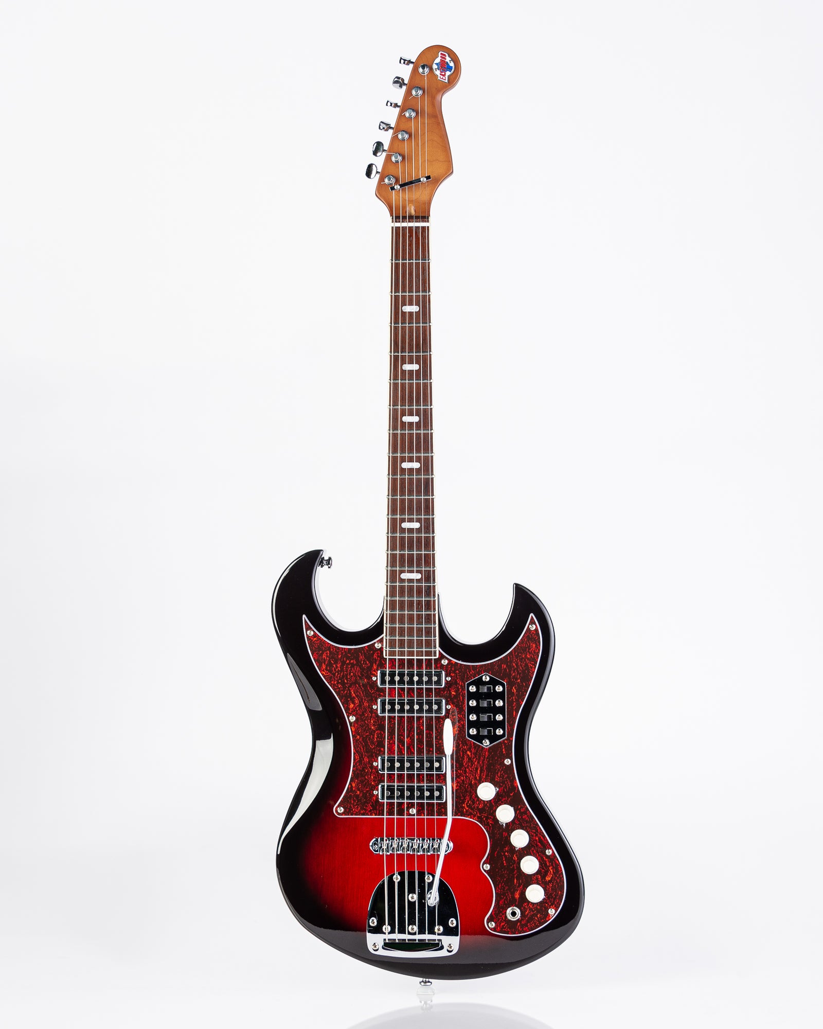 USED Eastwood SD-40 Hound Dog Electric Guitar- Redburst