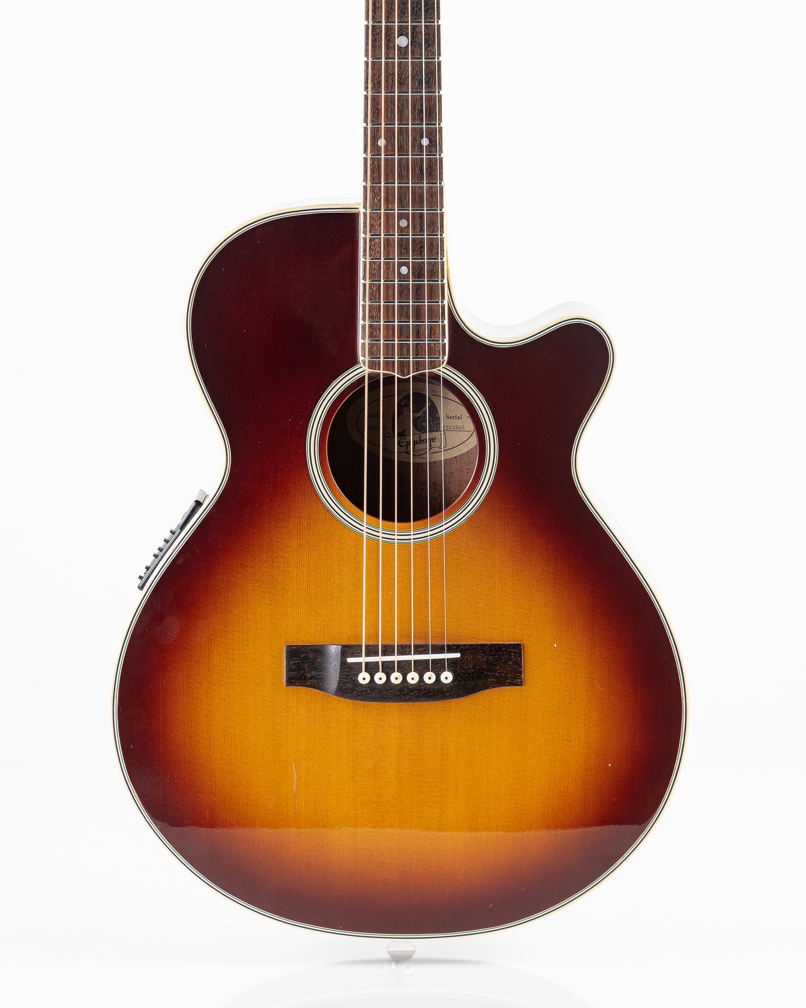 USED 90's Epiphone Orville EO-1 VSB Acoustic Electric Guitar - Vintage Sunburst