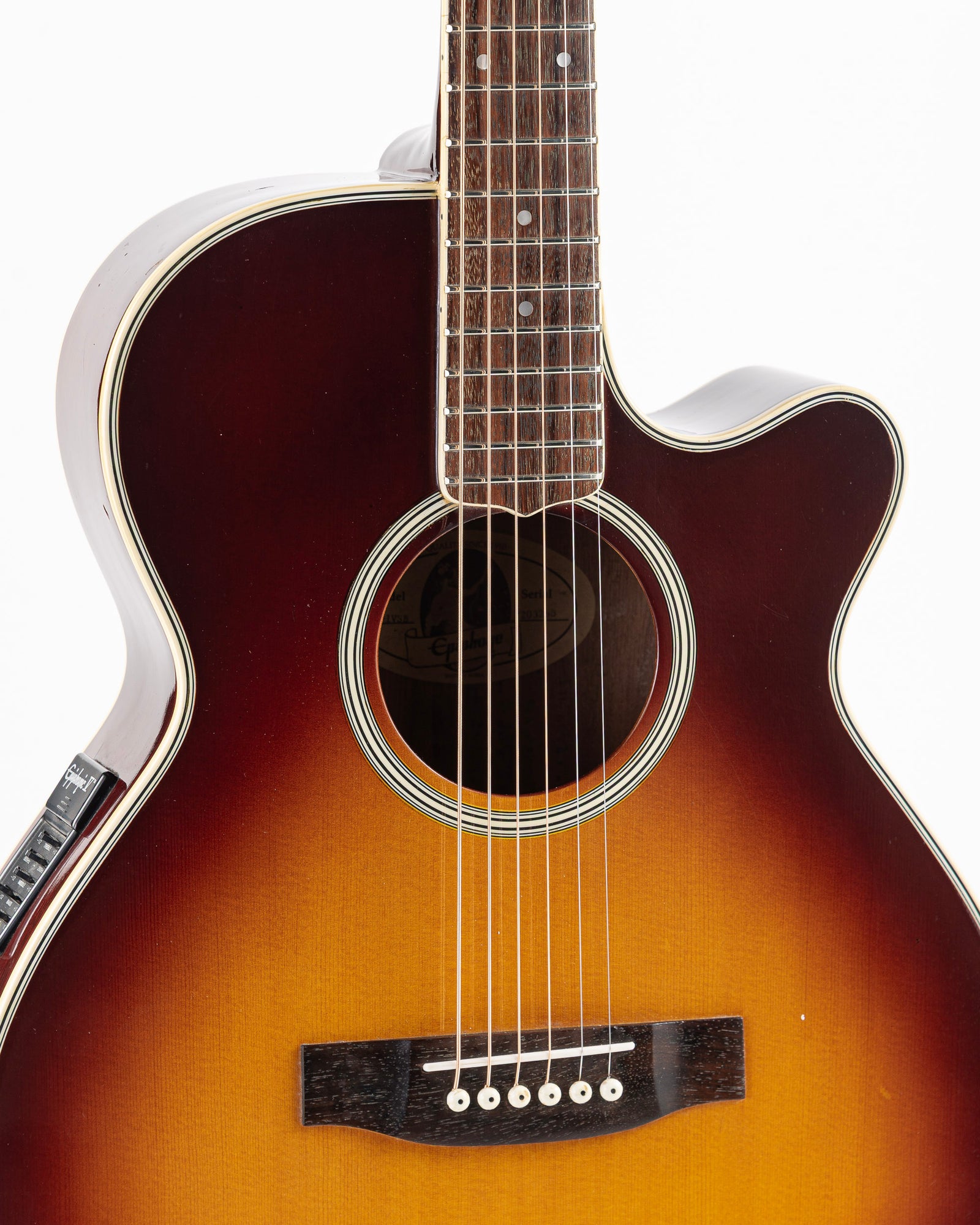 USED 90's Epiphone Orville EO-1 VSB Acoustic Electric Guitar - Vintage Sunburst