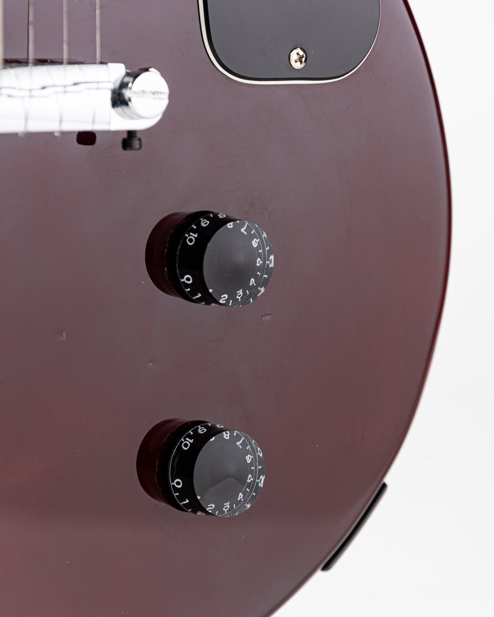 USED 1997 Epiphone Les Paul Double-cut Junior MIJ Electric Guitar - Red