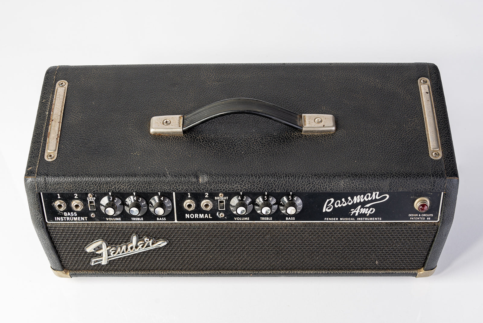 USED Fender 1967 Bassman 50W Black Panel Guitar Amp Head