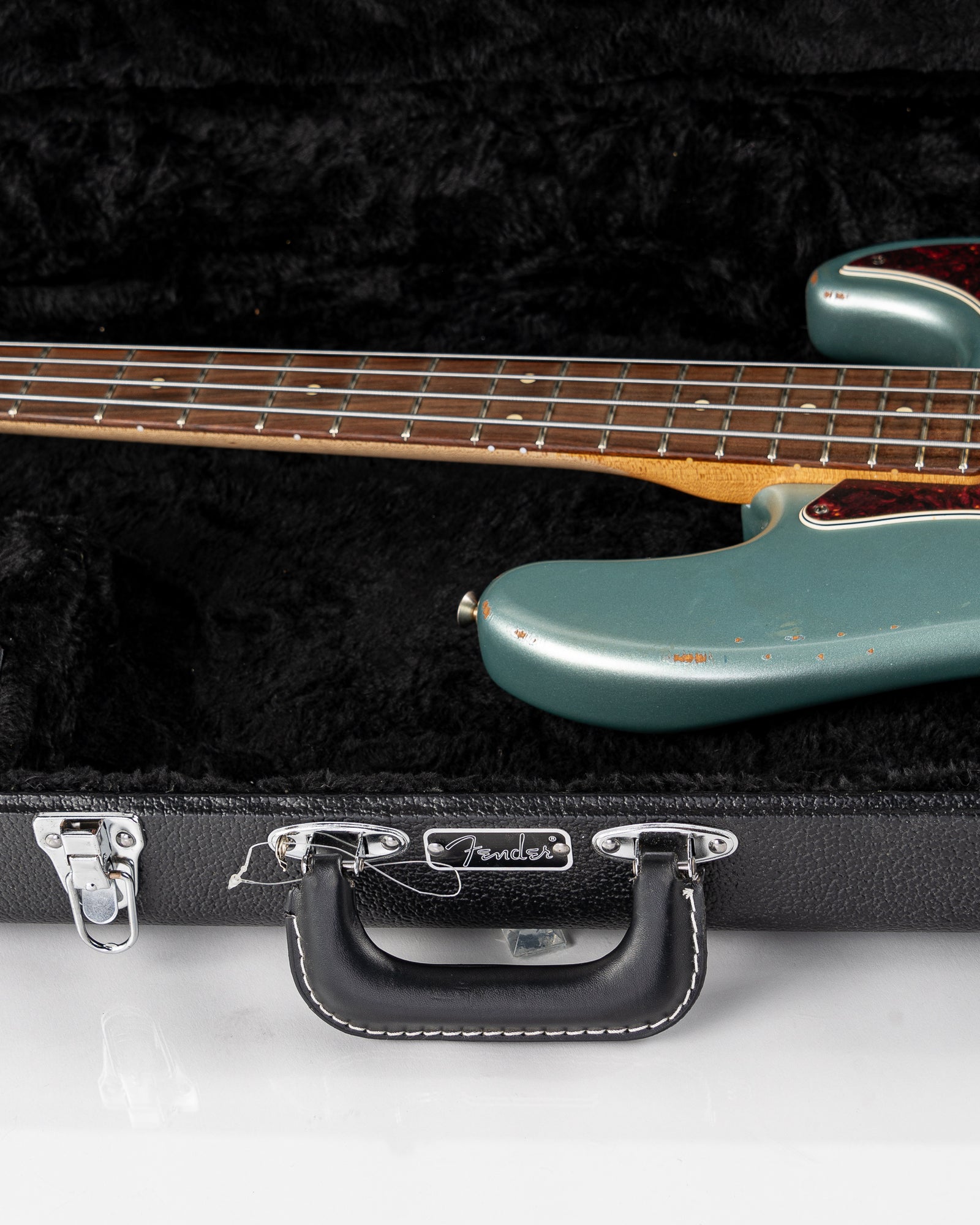 USED Fender 60th Anniversary Road Worn '60s Jazz Bass - Firemist Silver with Hardshell Case