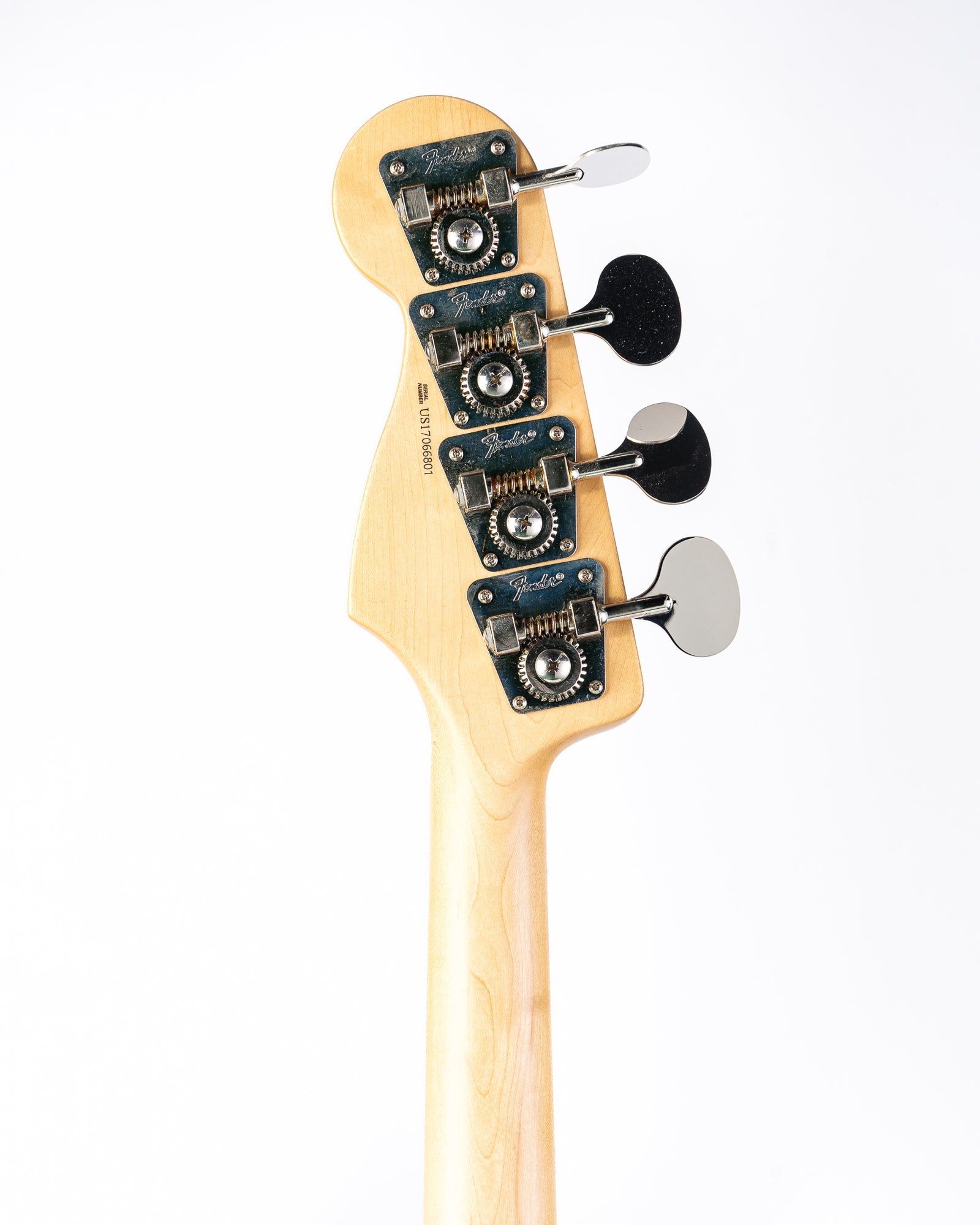 USED Fender Adam Clayton Signature Precision Bass Guitar- Purple Sparkle with Houndstooth HSC