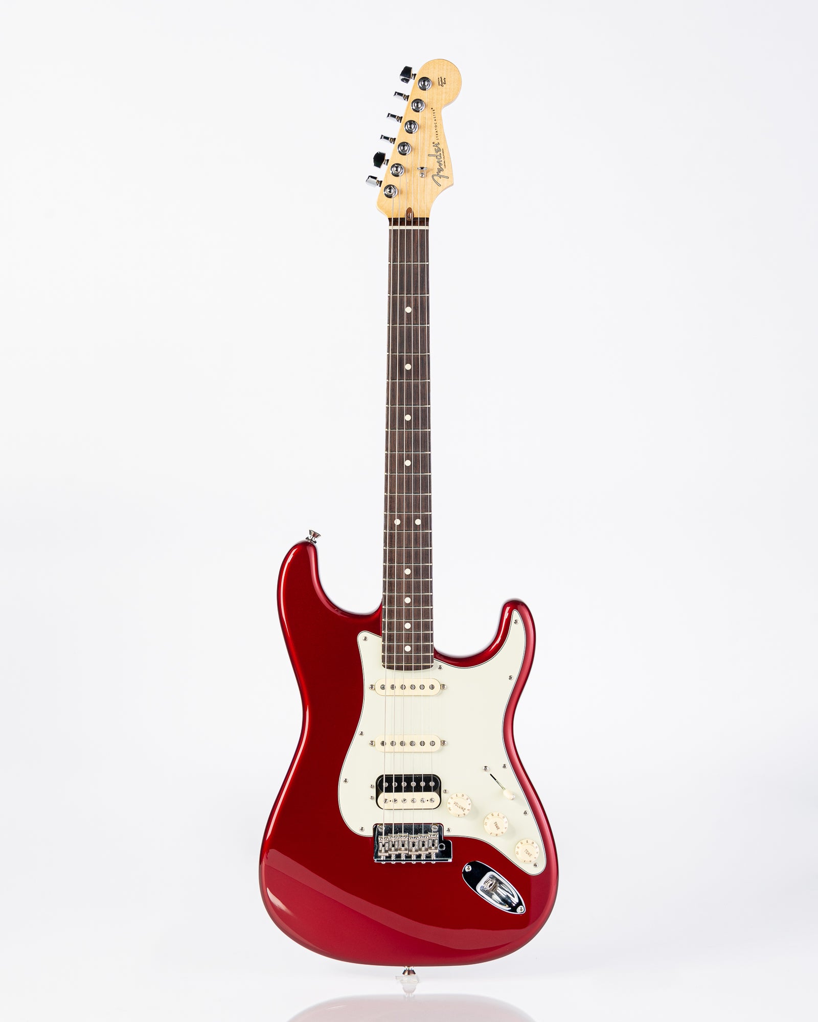 USED Fender American Professional Stratocaster Shawbucker Electric Guitar- Candy Apple Red w/OHSC