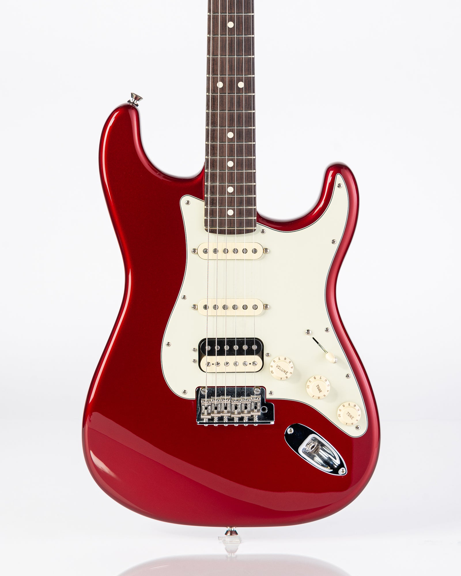 USED Fender American Professional Stratocaster Shawbucker Electric Guitar- Candy Apple Red w/OHSC