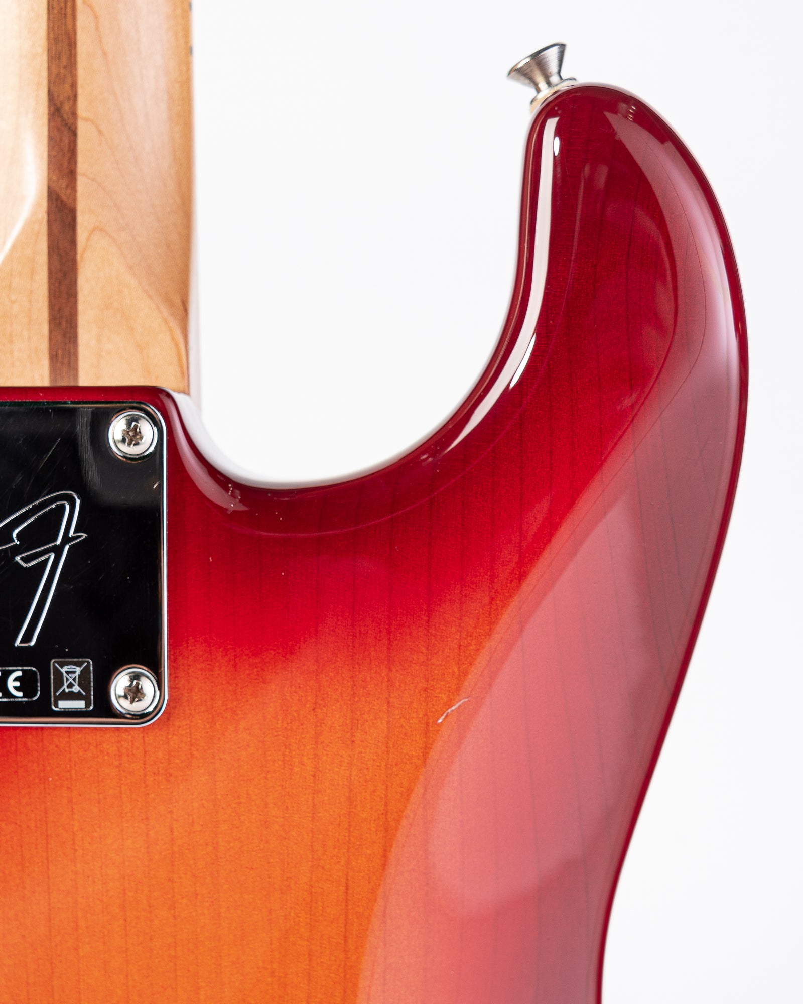 USED Fender Player HSS Plus Top Electric Guitar- Flame Maple Burst with Lightweight Case