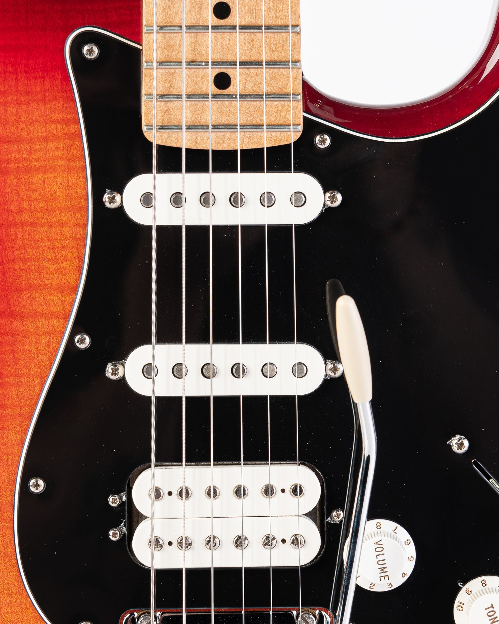 USED Fender Player HSS Plus Top Electric Guitar- Flame Maple Burst with Lightweight Case