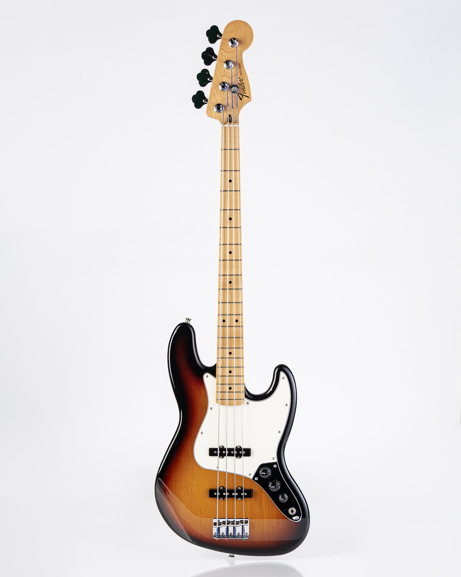 USED Fender Standard Jazz Bass with Maple Fretboard - Brown Sunburst